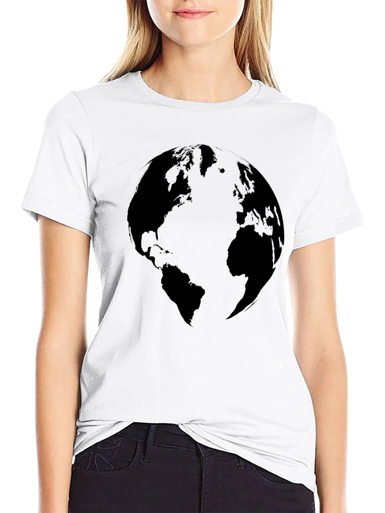 Black Earth Silhouette Graphic Tee - Black view 9