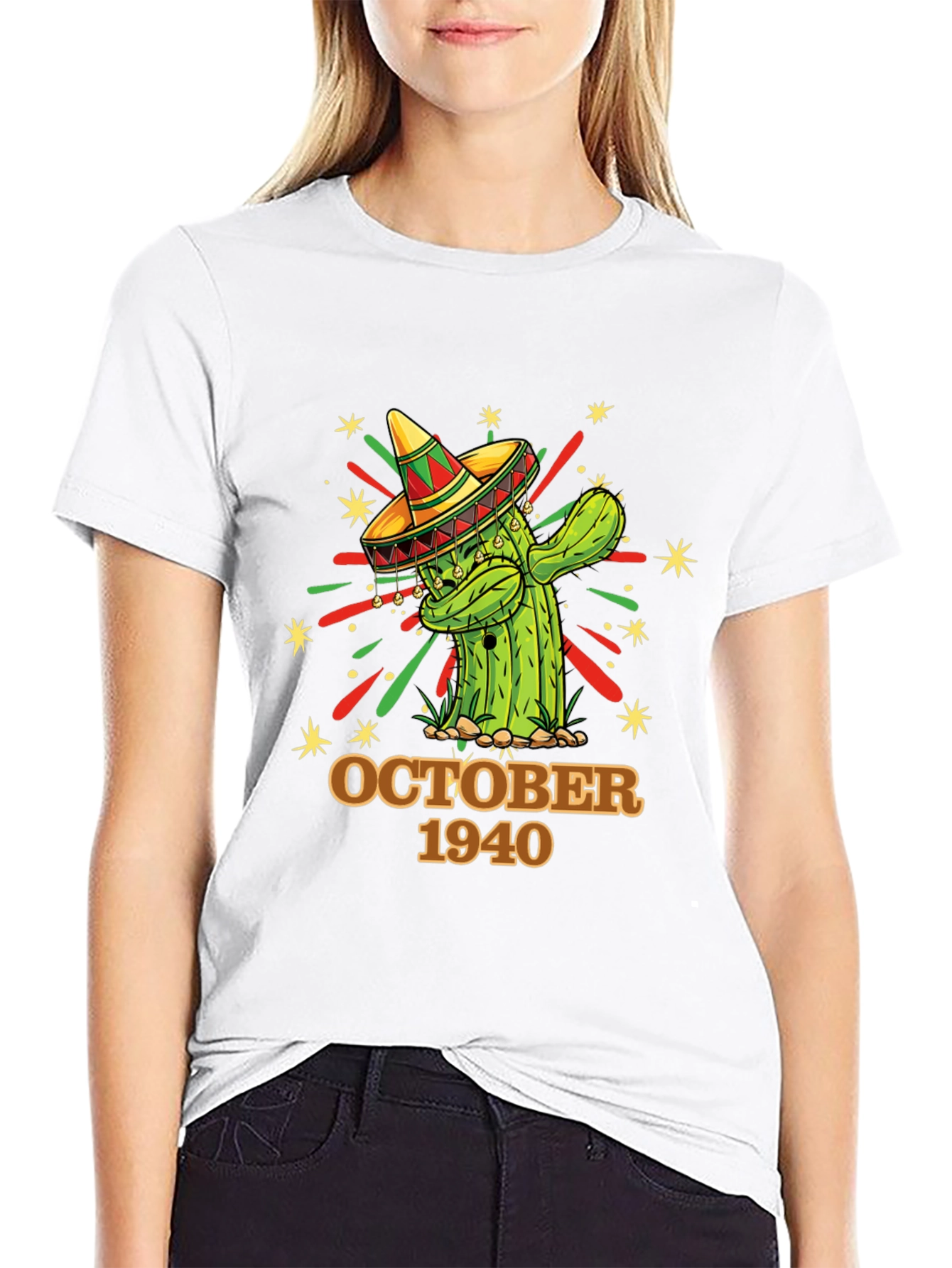 Black October 1940 Cactus T-Shirt view 9