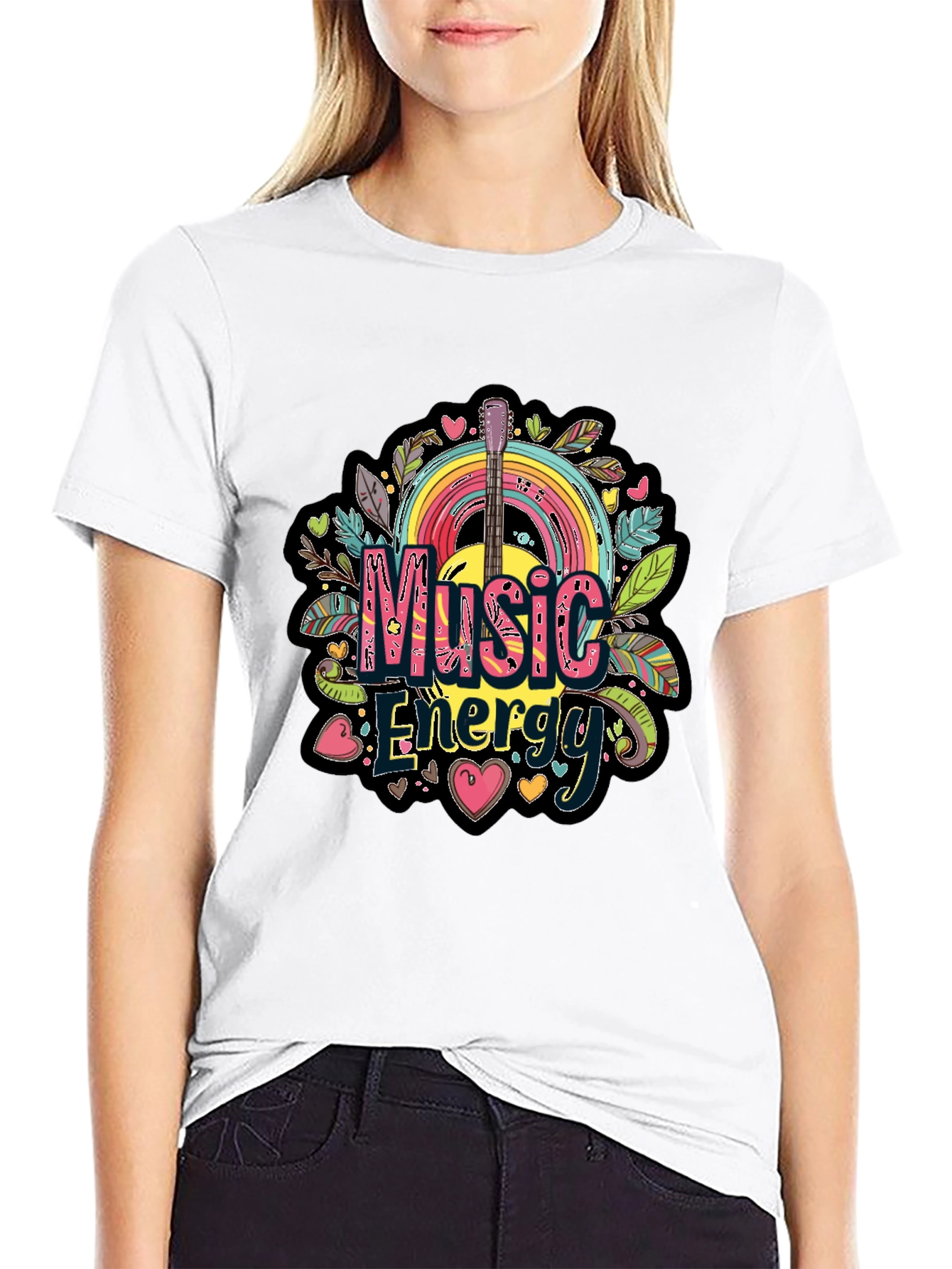 Black Music Energy Graphic Tee view 9