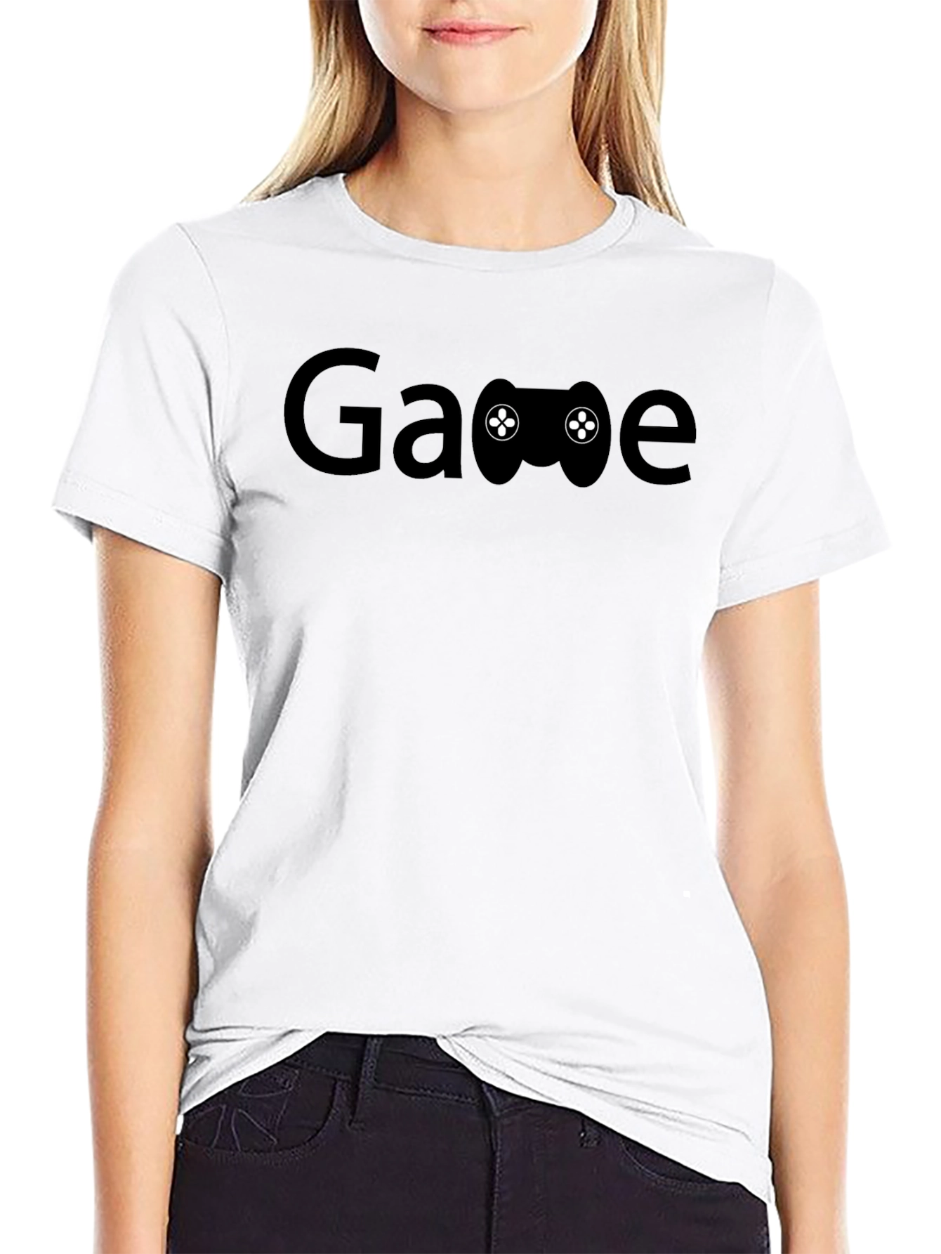 Black Gamer Mode On: Cool Black Gaming T-Shirt view 9