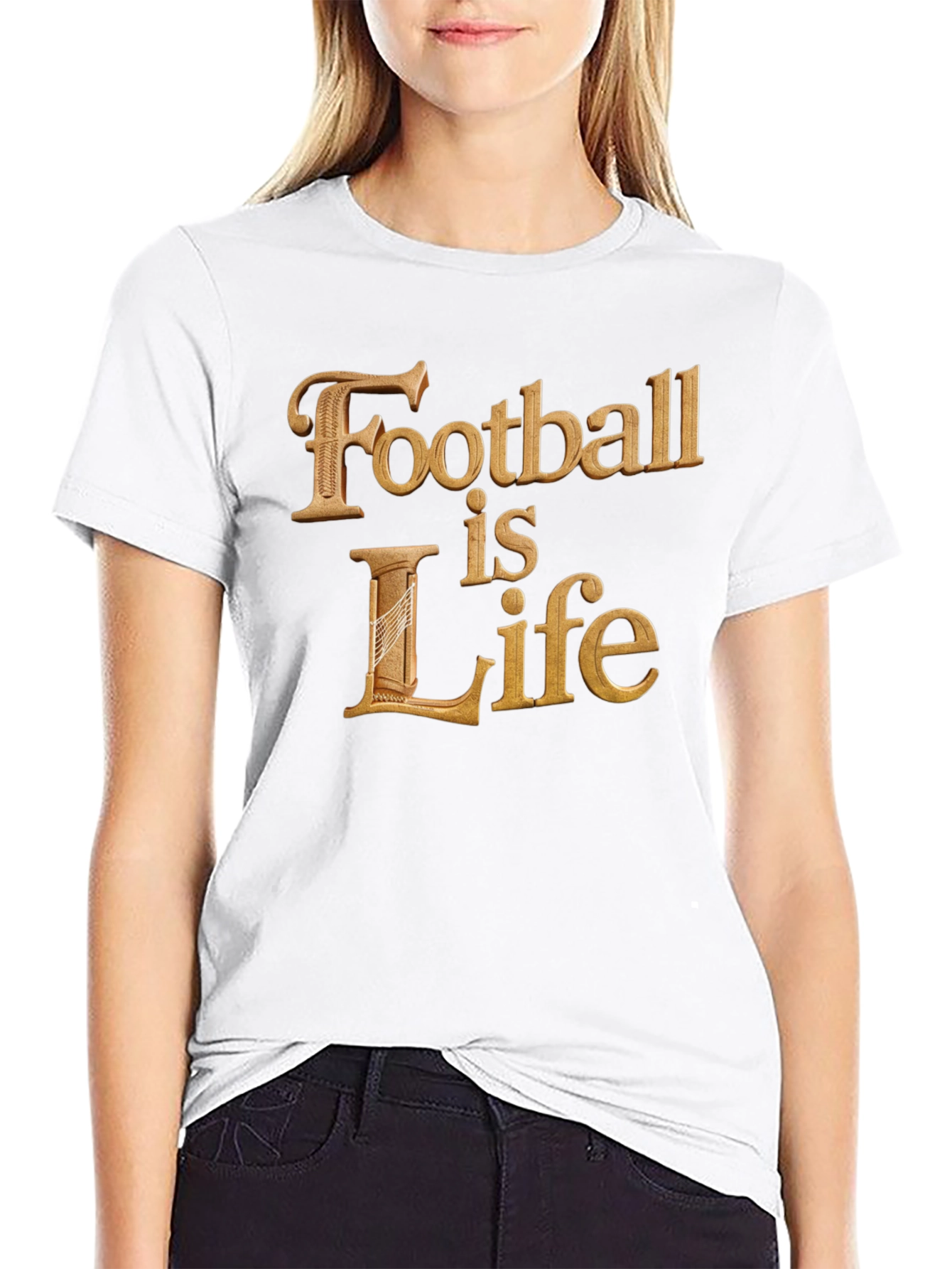 Black Football is Life T-Shirt - Premium Cotton view 9