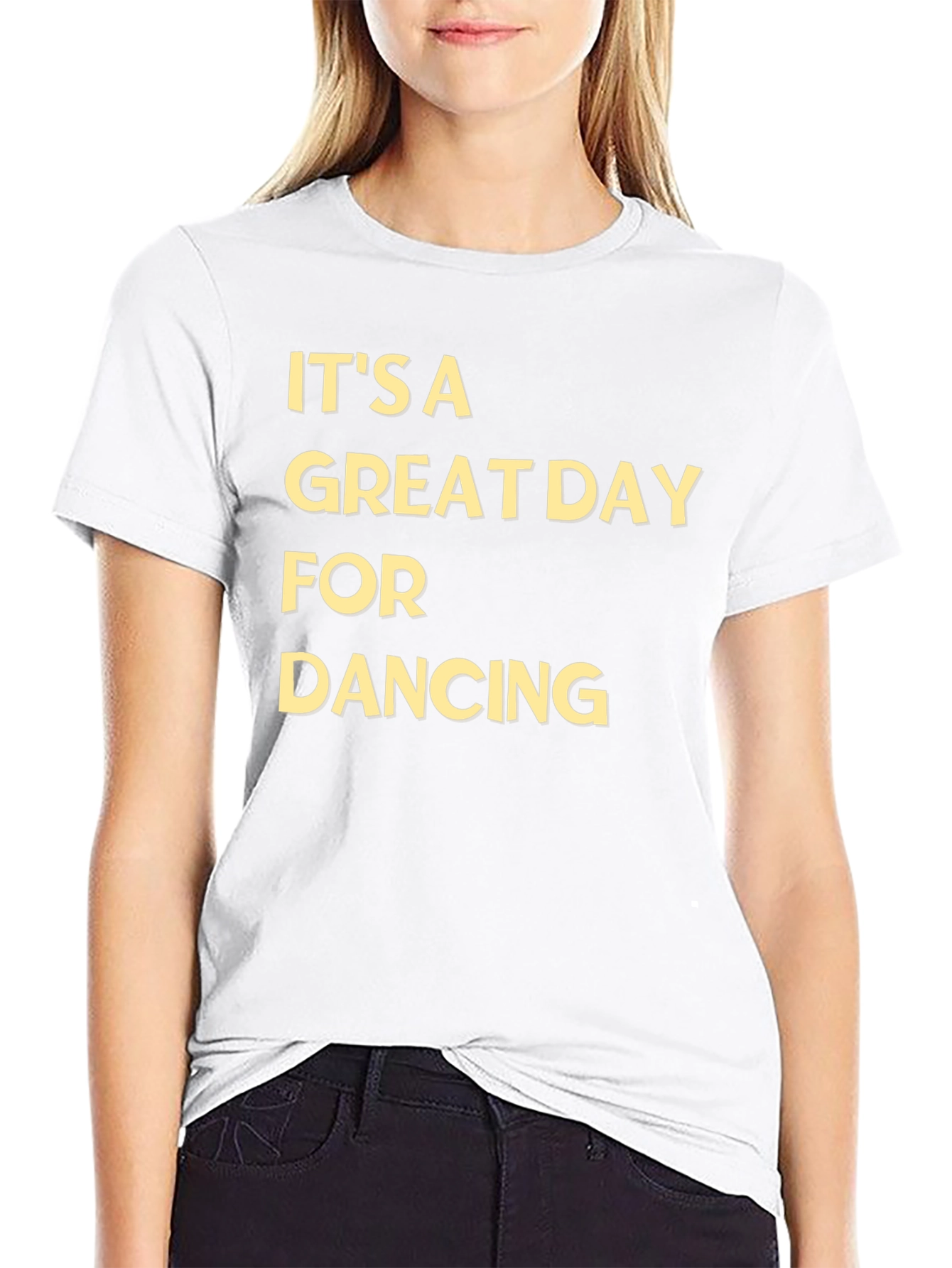 Black It's A Great Day For Dancing Tee view 9