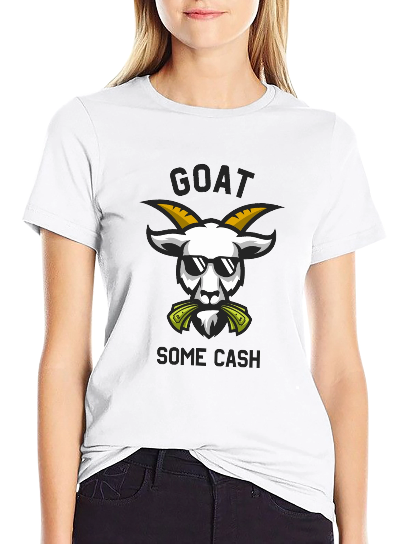 Black Goat Some Cash T-Shirt - Black view 9