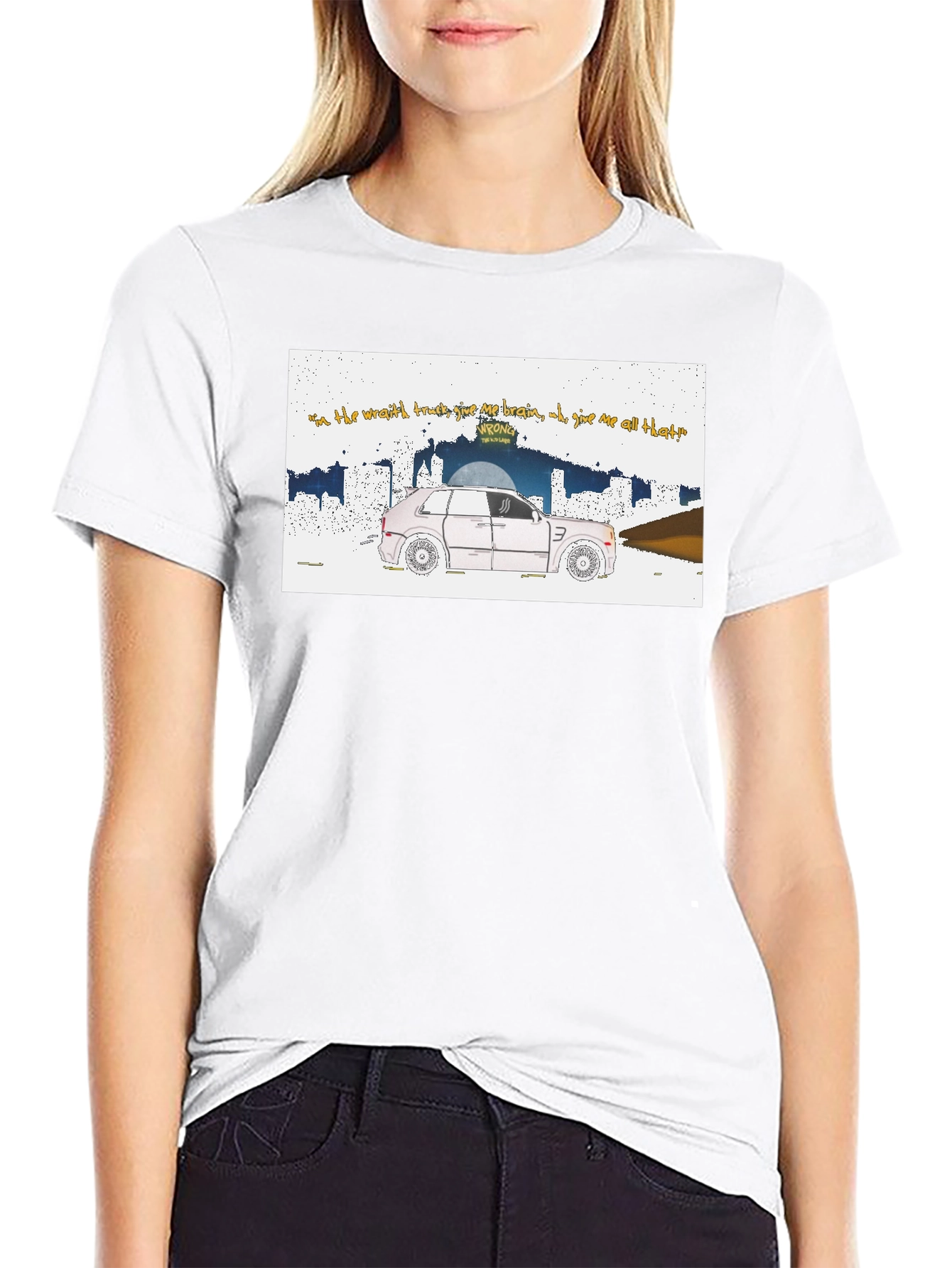 Trendy Graphic Tee - Car & Lyrics - 9