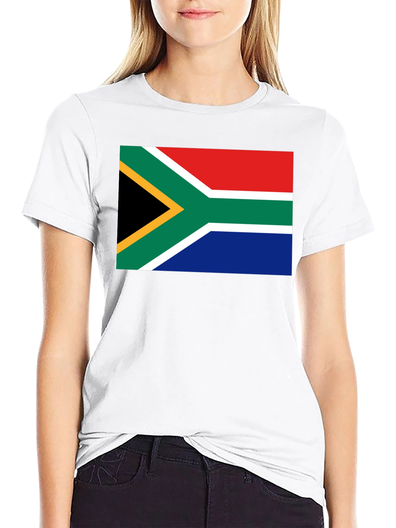 Black South Africa Flag Graphic Tee - Black view 9