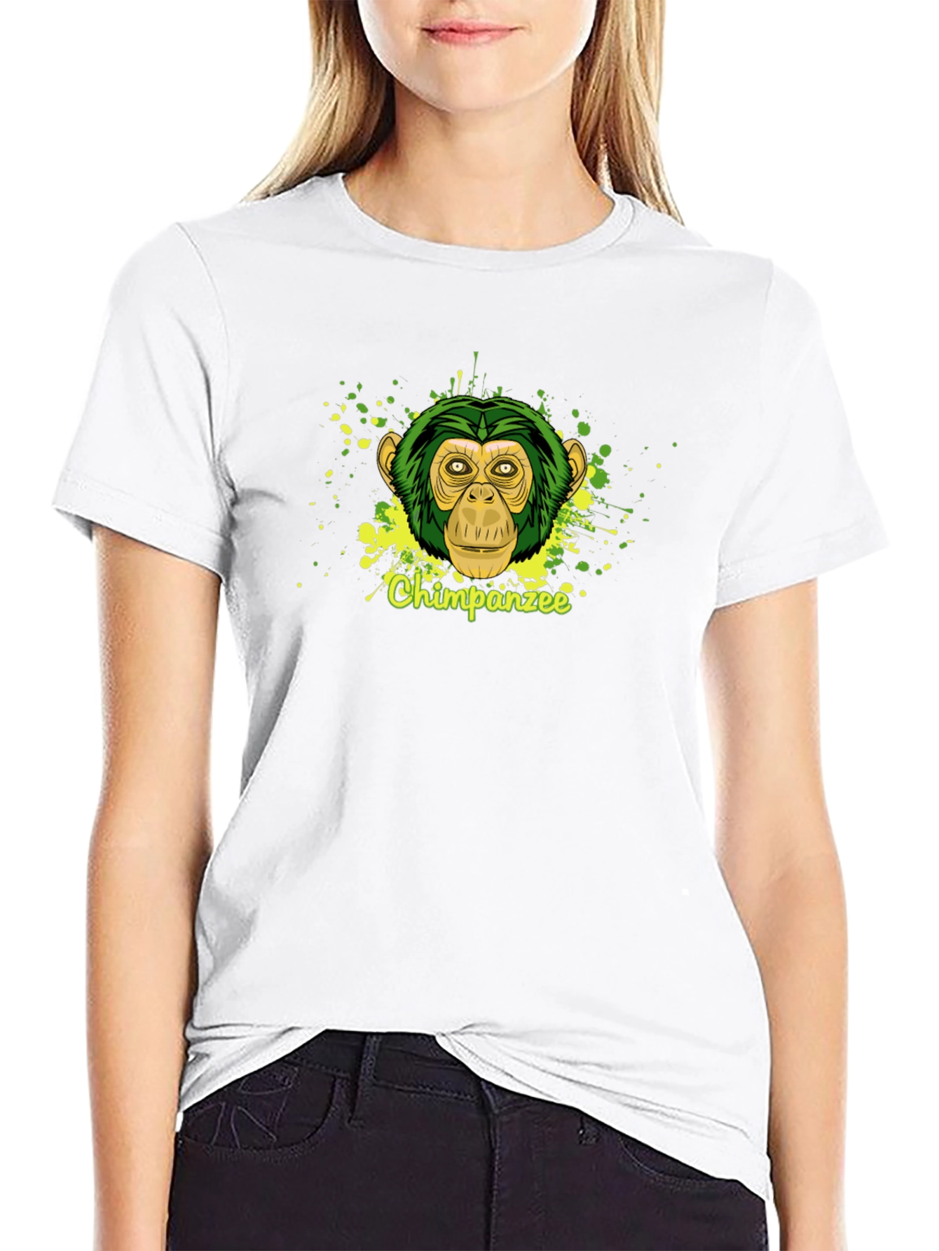 Black Chimpanzee Graphic Tee - Men's Black T-Shirt view 9