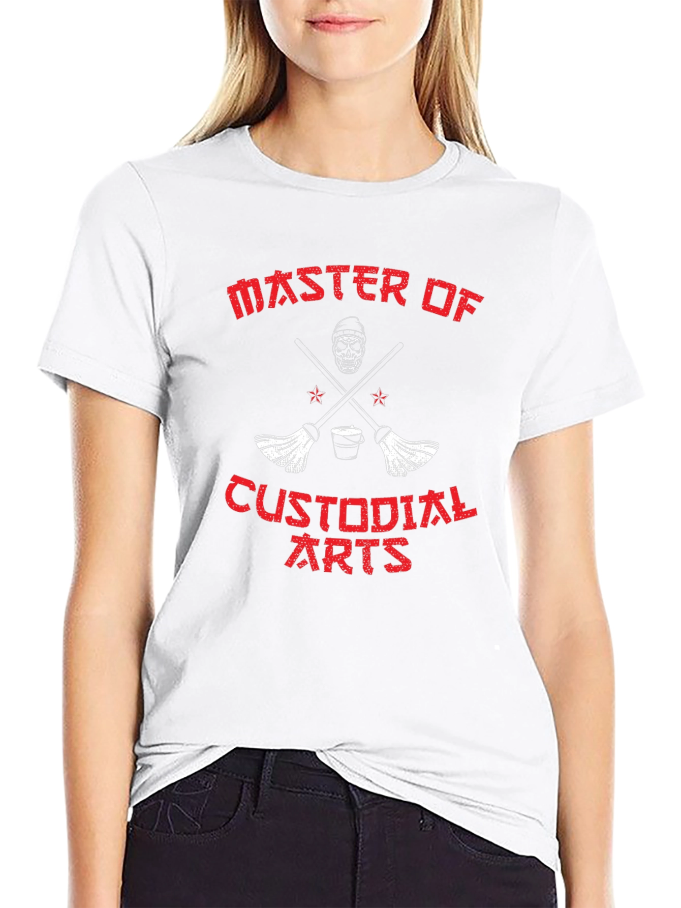 Black Master of Custodial Arts Graphic T-Shirt view 9