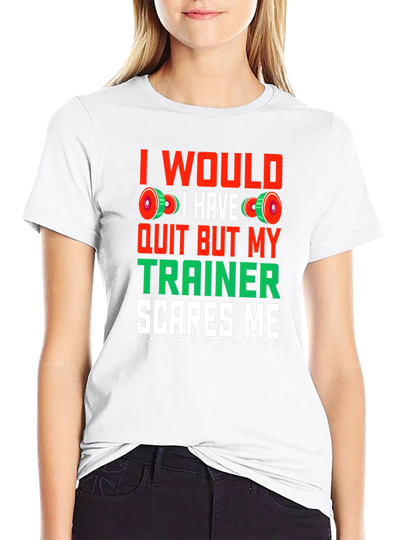Black Funny Workout Gym Trainer T-Shirt view 9