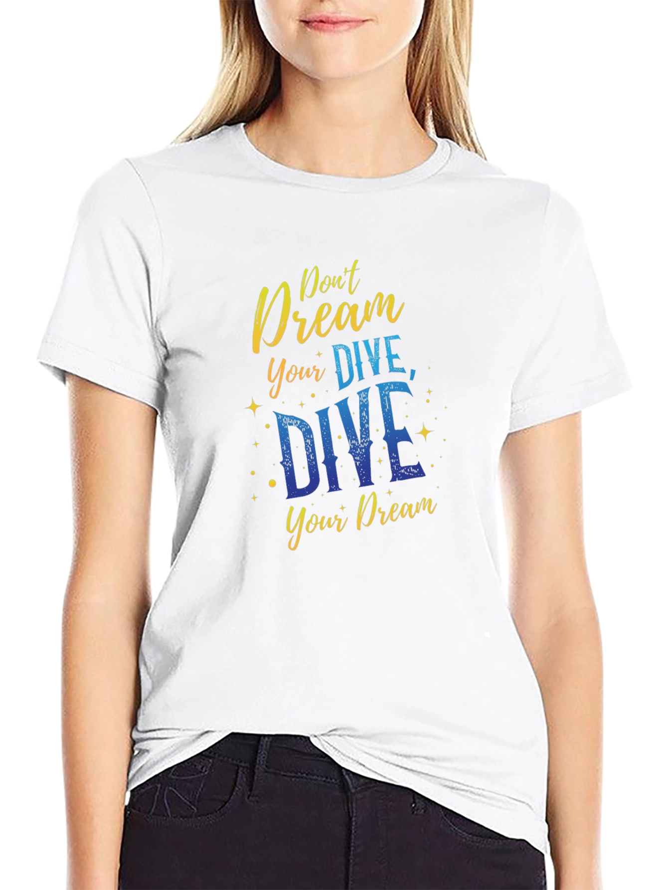 Black Dive Your Dream Black T-Shirt view 9
