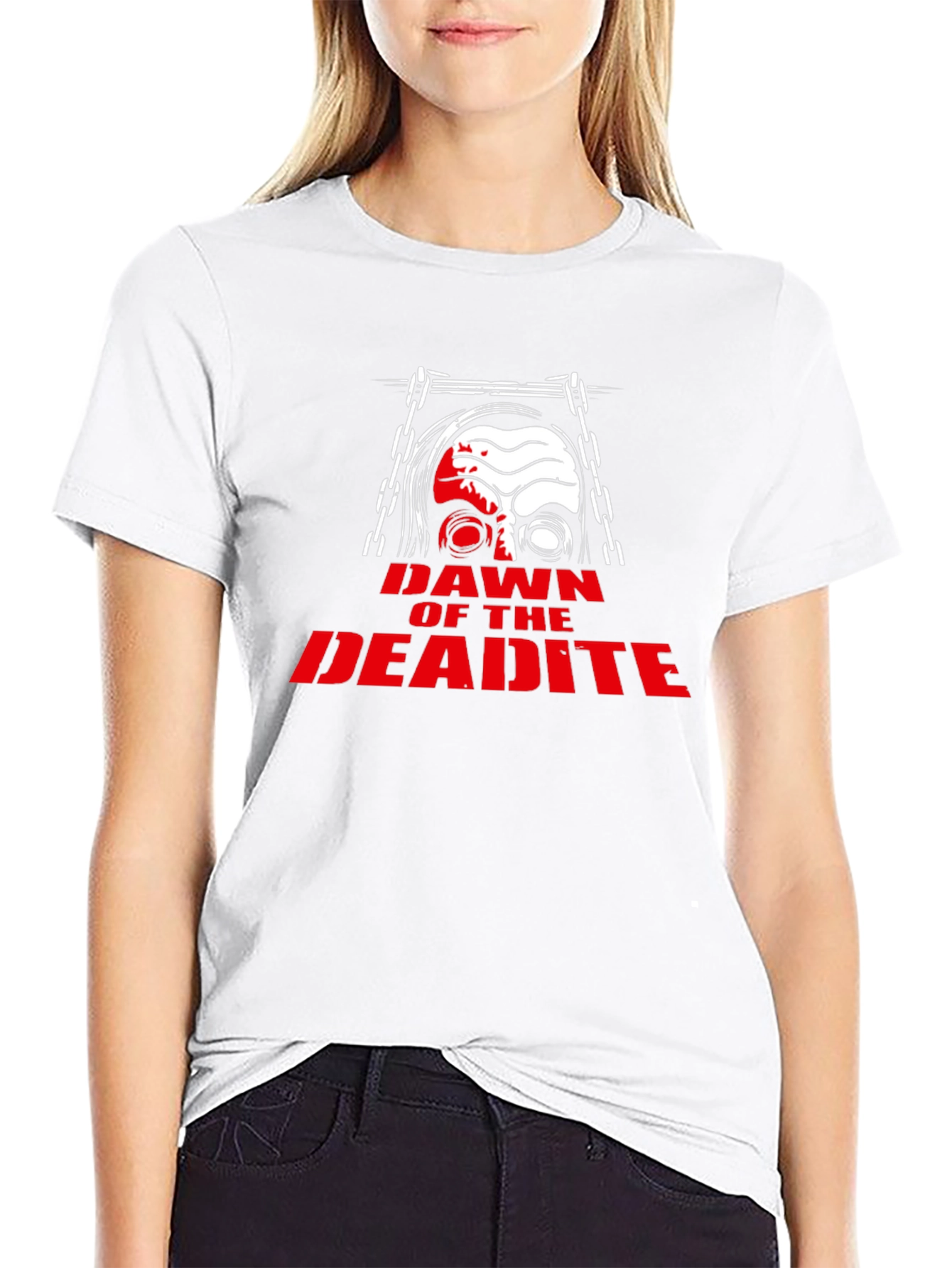 Black Dawn of the Deadite T-Shirt Horror Movie Graphic Tee view 9