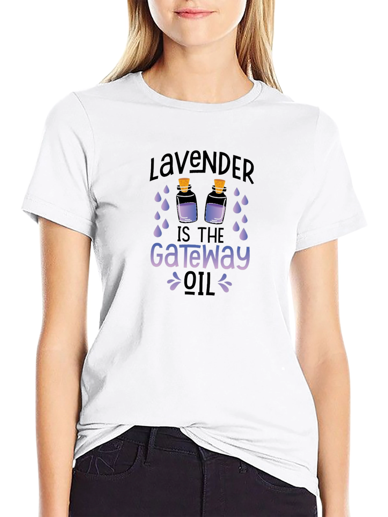 Lavender Gateway Oil Graphic Tee - 9