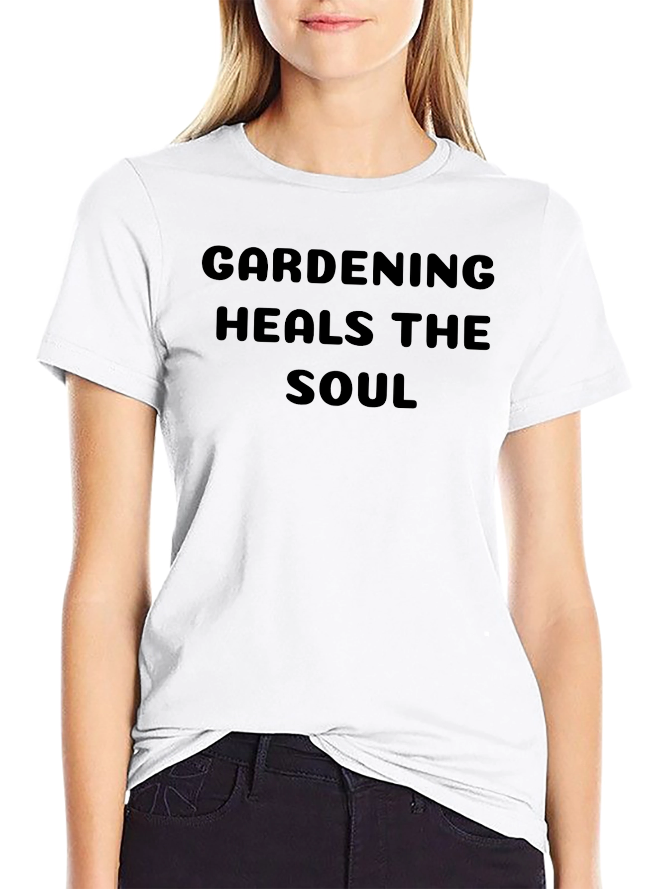 Black Gardening Heals the Soul T-Shirt view 9