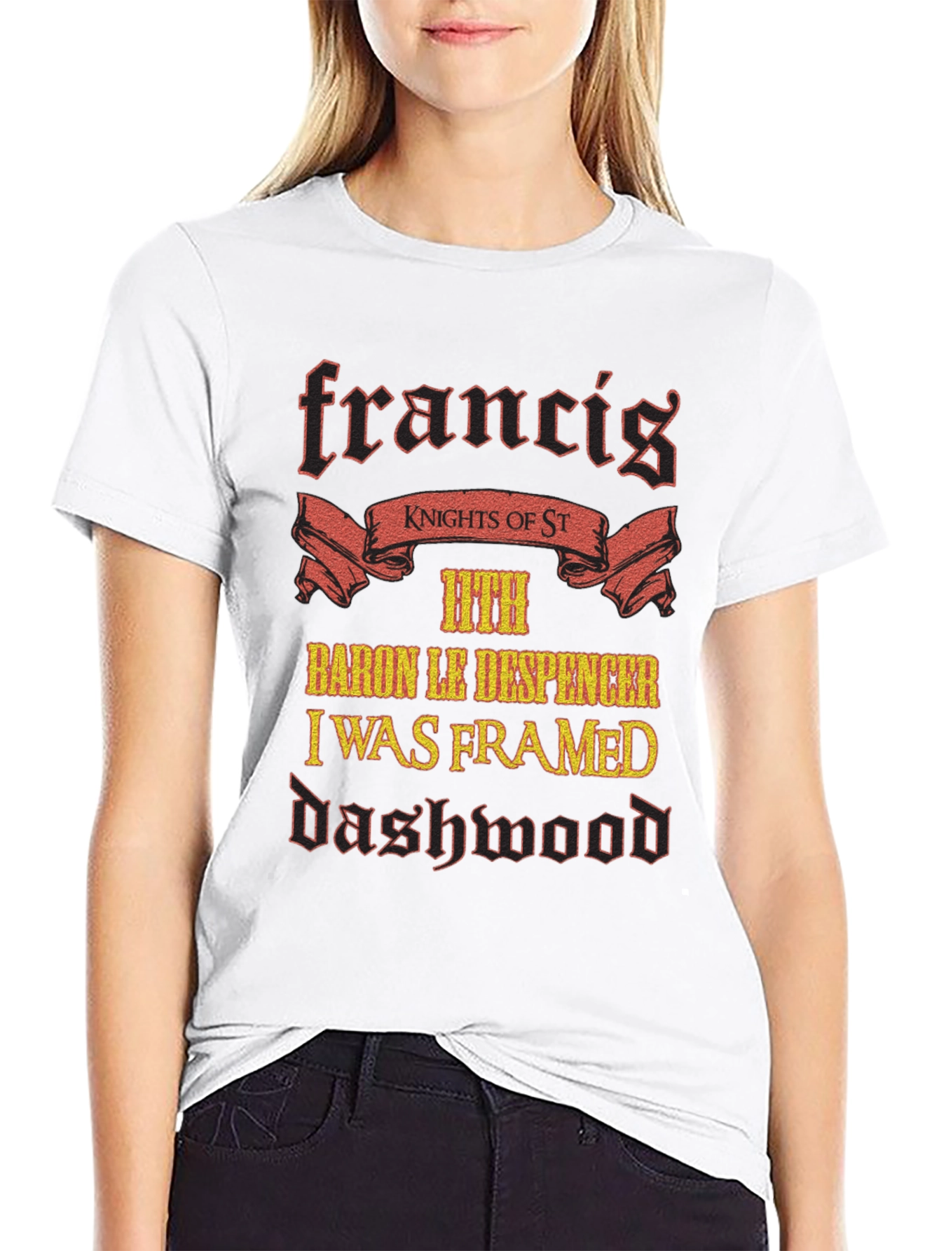 Black Francis Dashwood Knights T-Shirt view 9