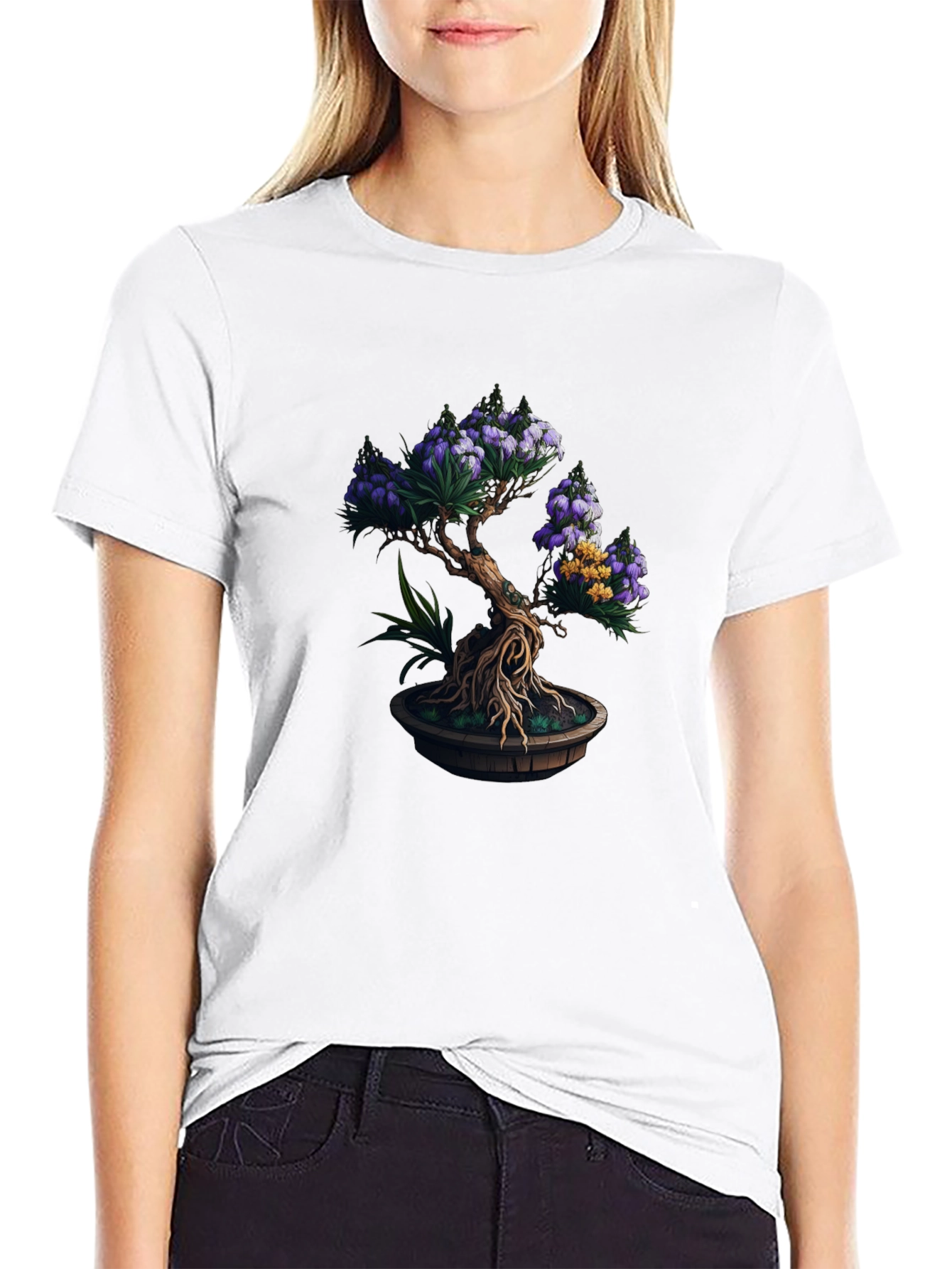 Black Bonsai Tree Graphic Tee - Nature Inspired Style view 9