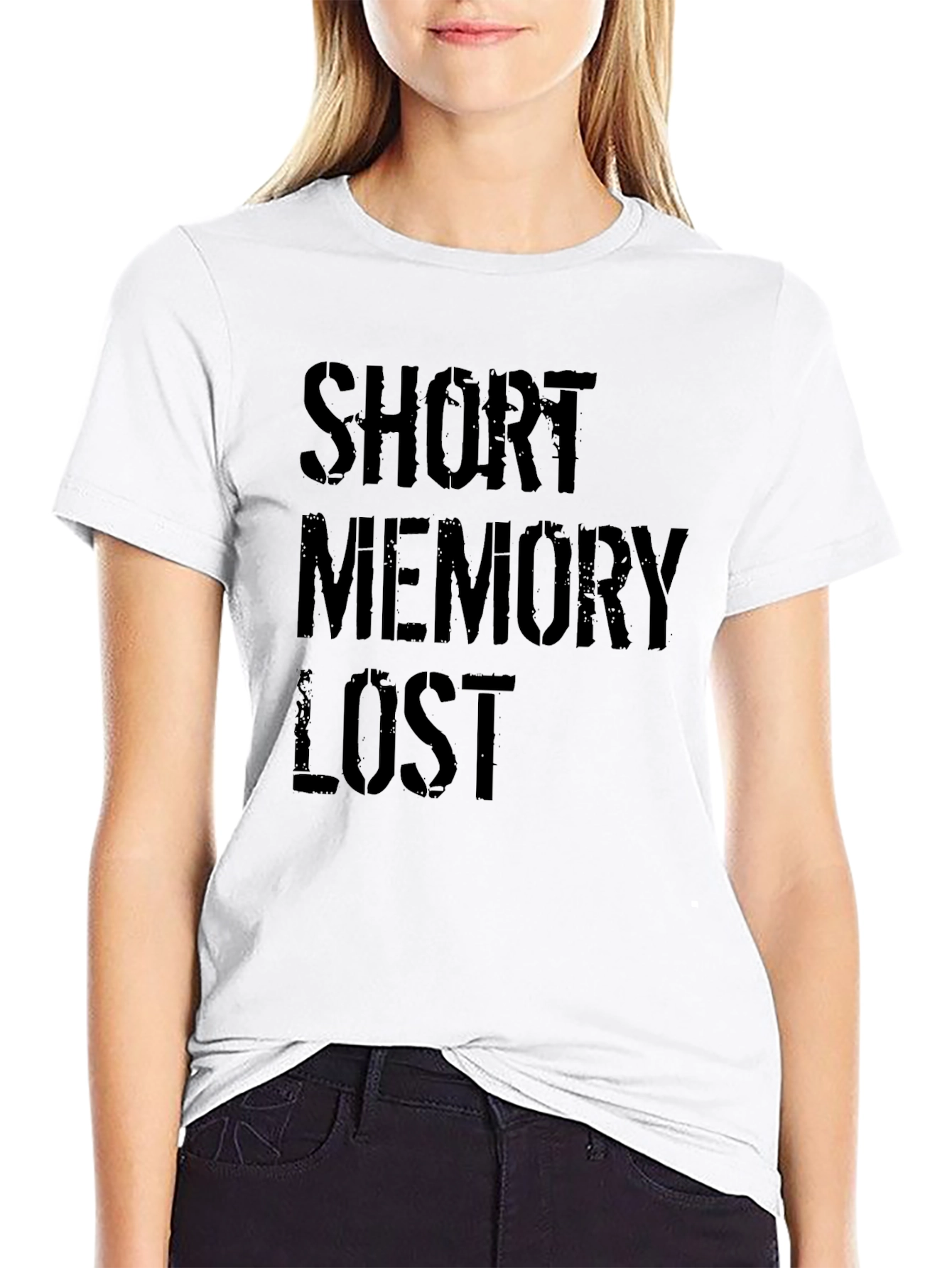 Black Short Memory Lost Graphic Tee view 9