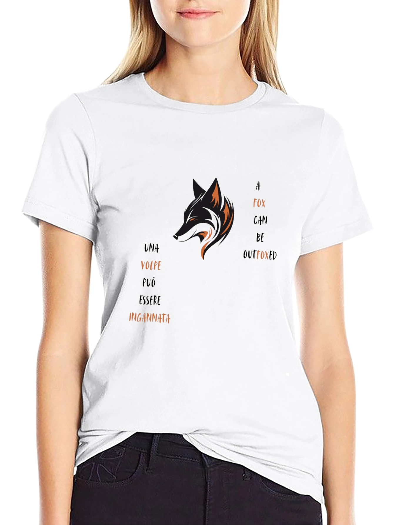 Black Outfoxed Graphic T-Shirt - Stylish Design view 9