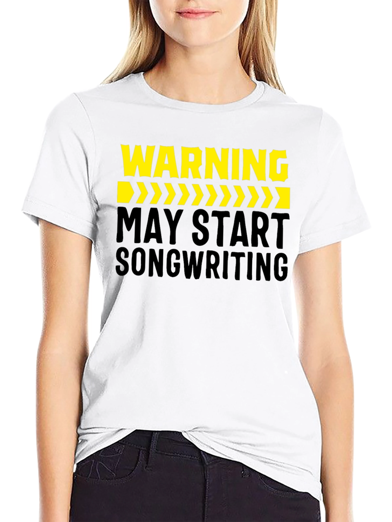 Black Warning May Start Songwriting Black T-Shirt view 9