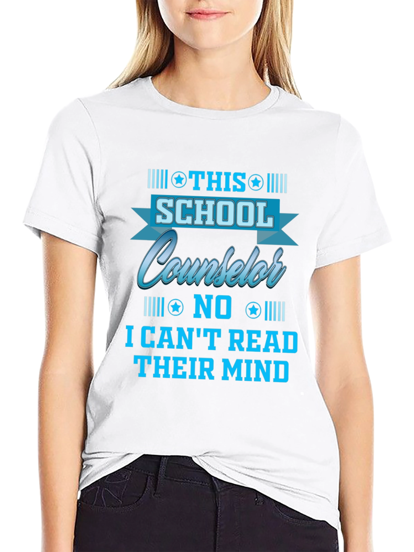 Black School Counselor T-Shirt - Read Minds? view 9