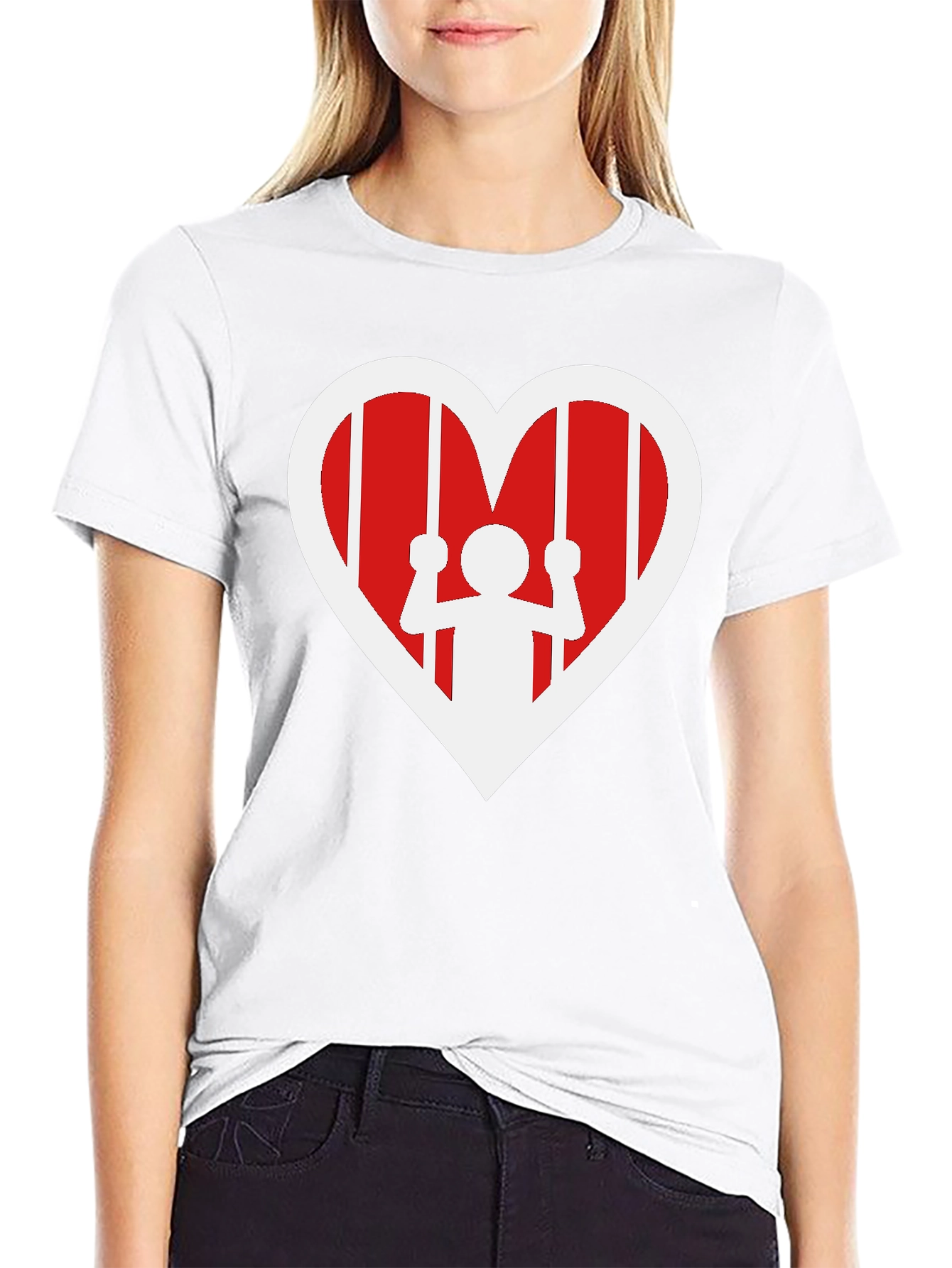 Black Heart Jail T-Shirt - Freedom in Love view 9