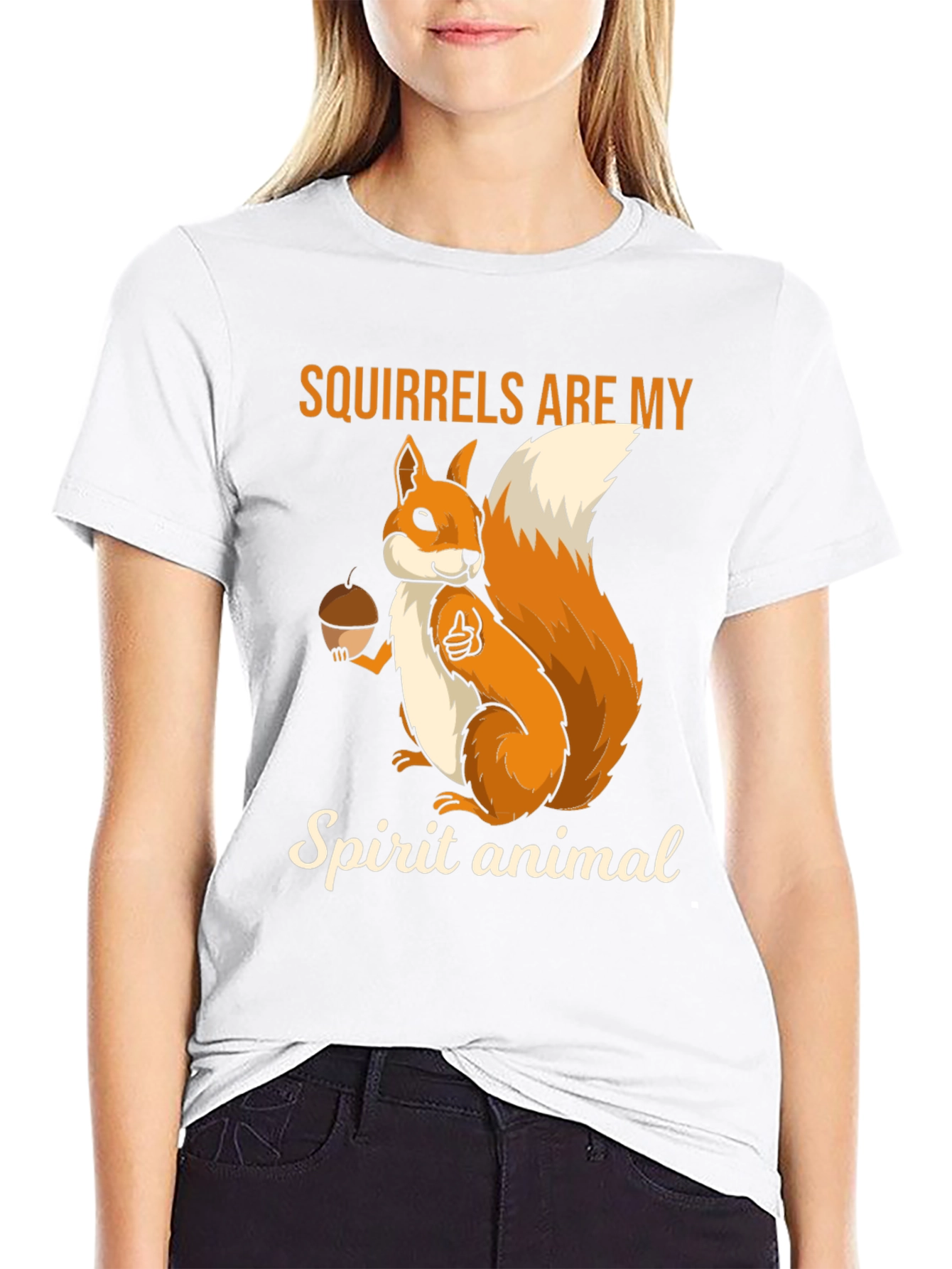 Black Squirrel Spirit Animal T-Shirt - Cute Novelty Tee view 9