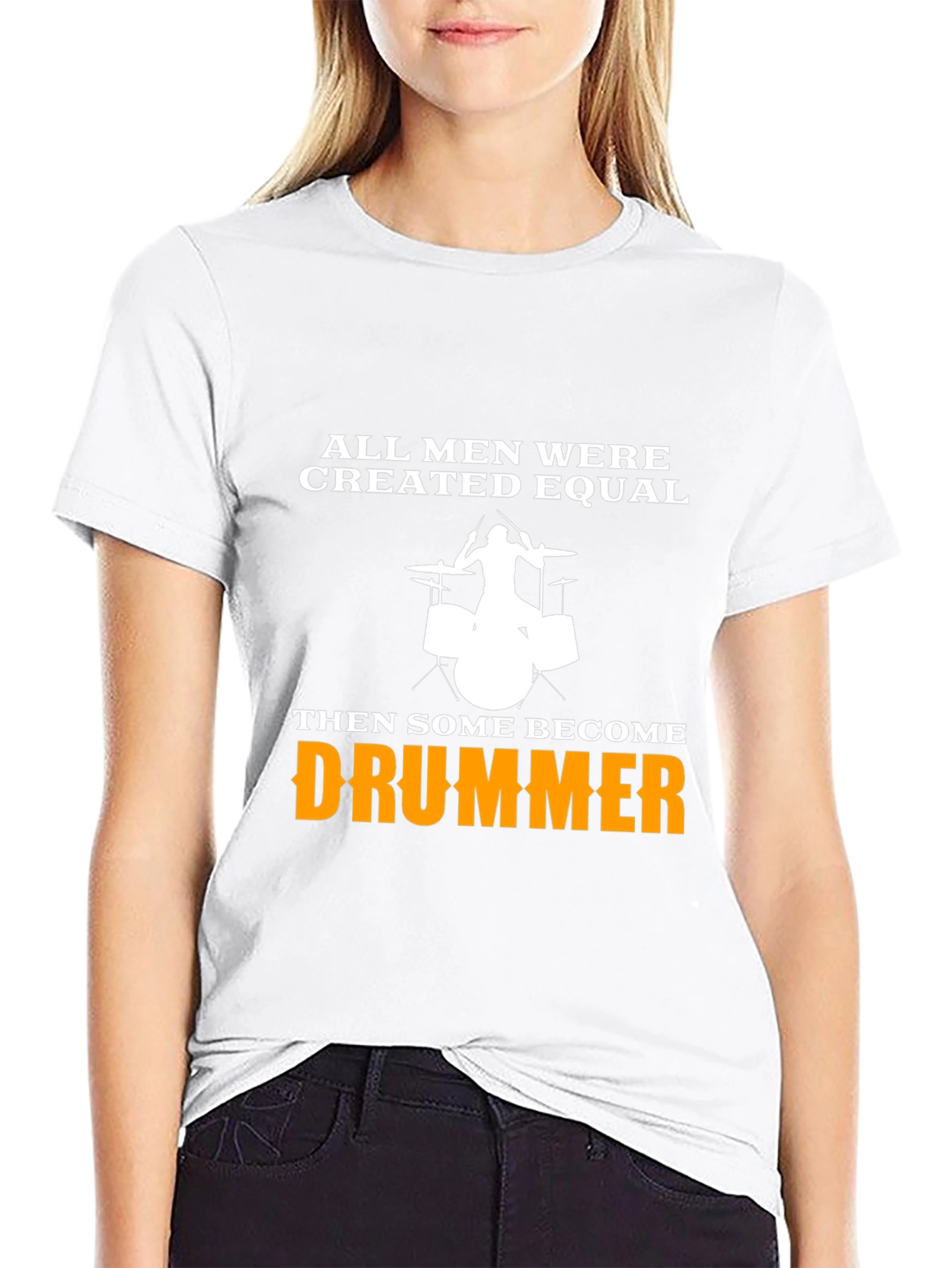 Black Drummer T-Shirt: All Men Created Equal Graphic Tee view 9