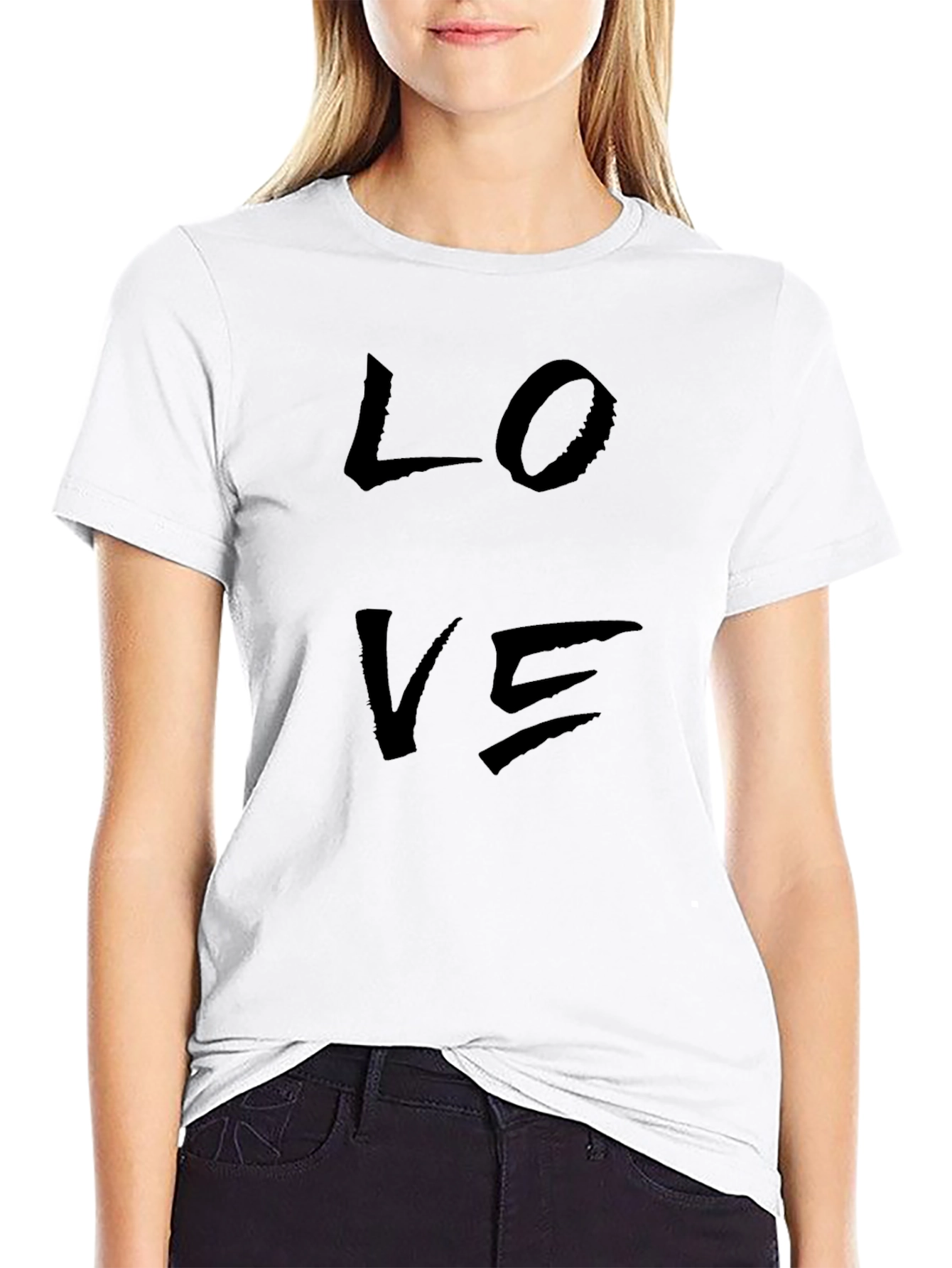 Black Love Graphic Print Tee - Men's Casual Short Sleeve T-Shirt view 9