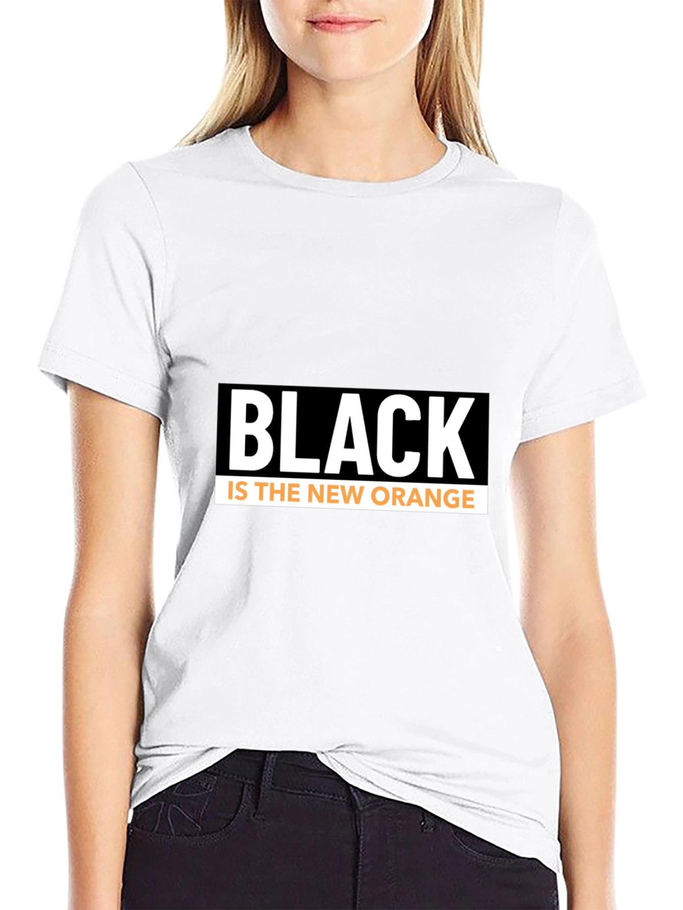 Black Black is the New Orange Graphic Tee view 9