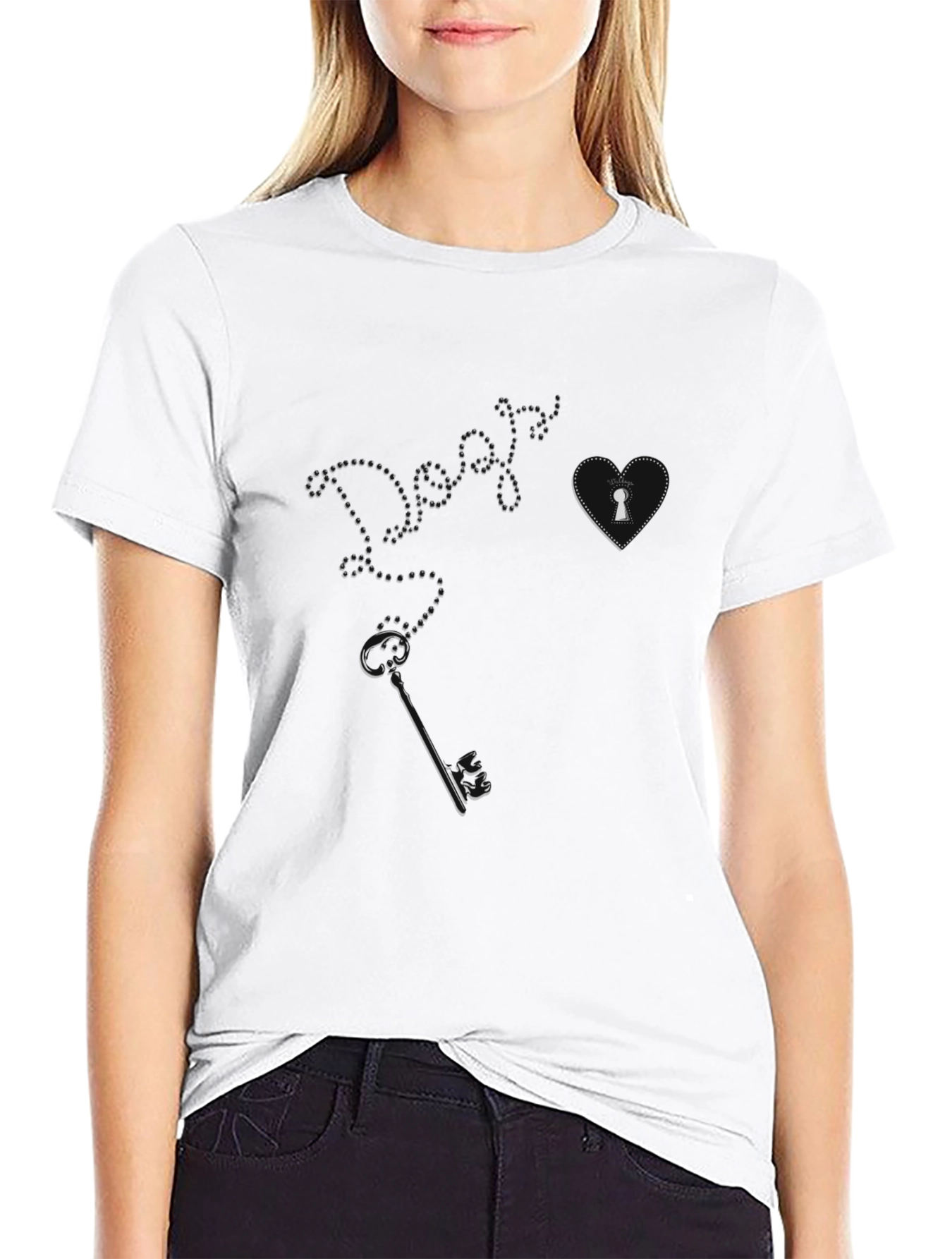 Black Dogs are Key to My Heart Black T-Shirt view 9
