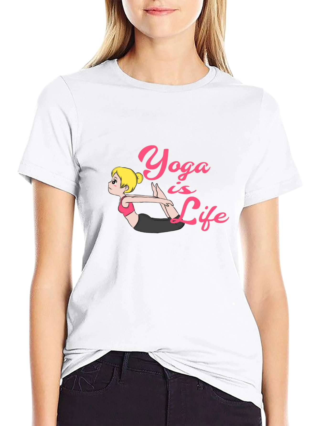 Yoga is Life Black T-Shirt - Perfect for Yoga Lovers - 9