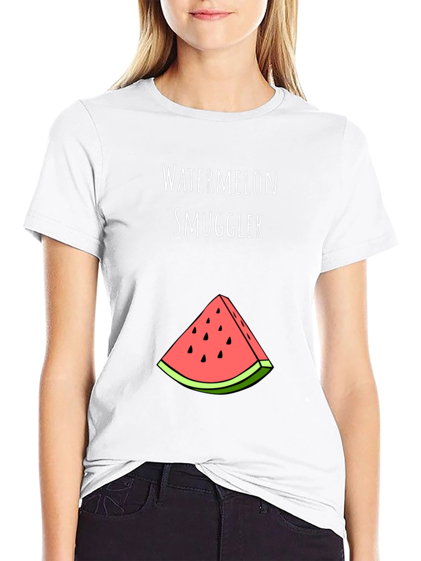 Black Watermelon Smuggler Graphic Tee view 9