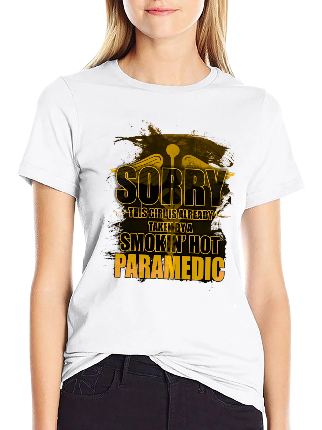Black Smokin' Hot Paramedic T-Shirt - Funny Gift view 9