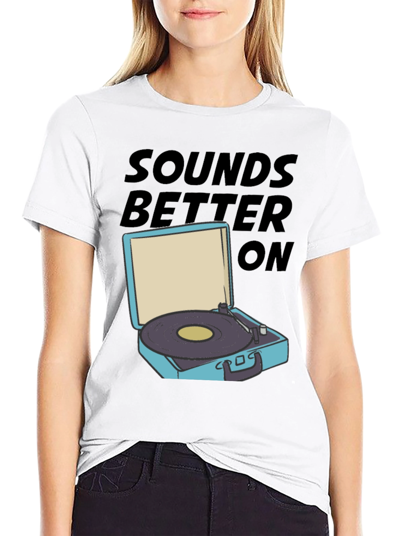 Black Sounds Better On T-Shirt view 9