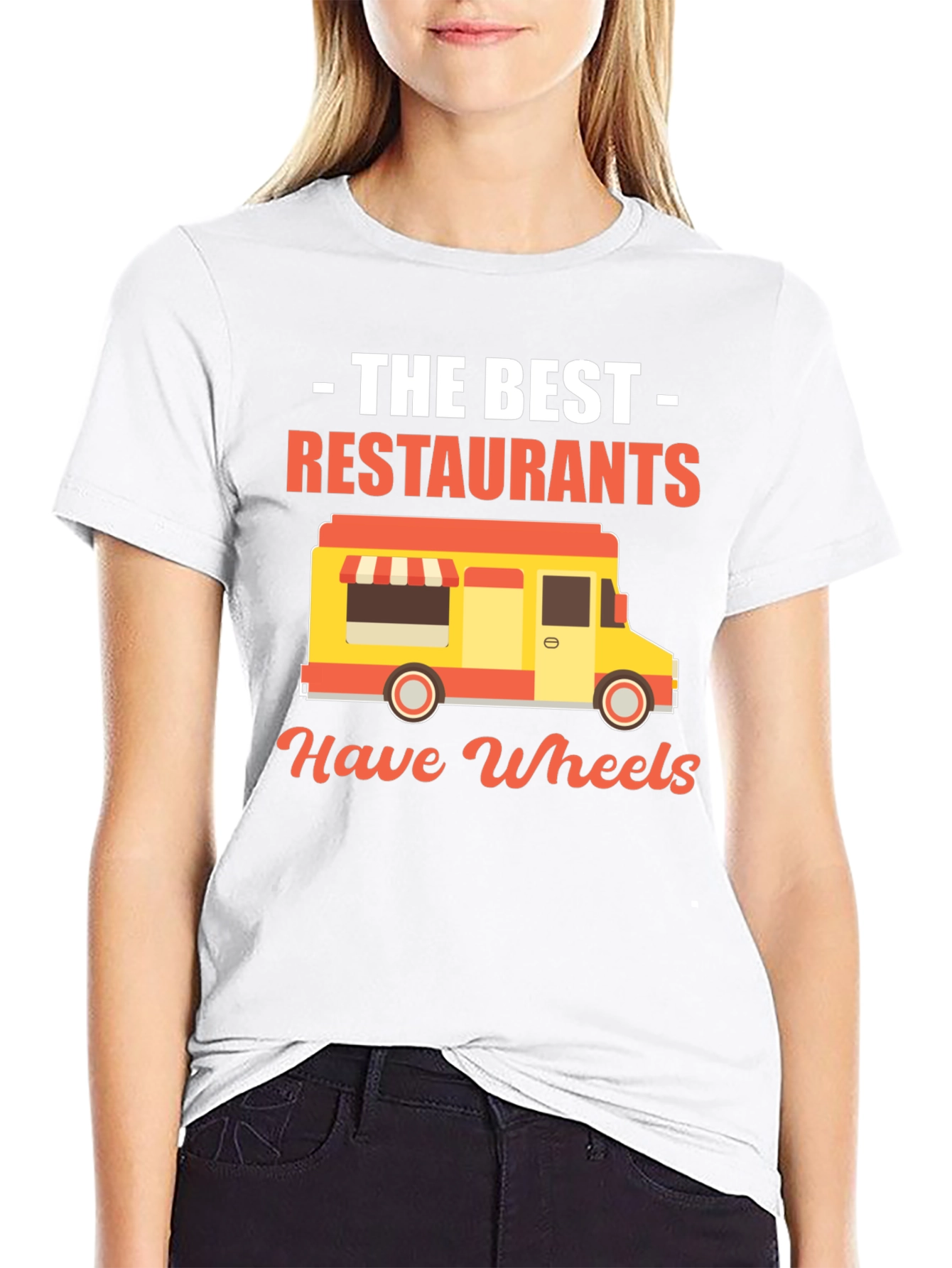 Black The Best Restaurants Have Wheels T-Shirt view 9