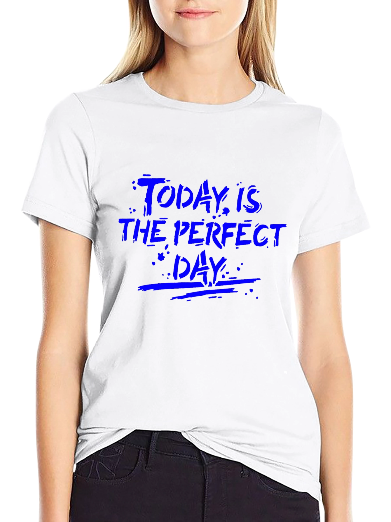 Black Today is the Perfect Day Graphic Tee - Black view 9