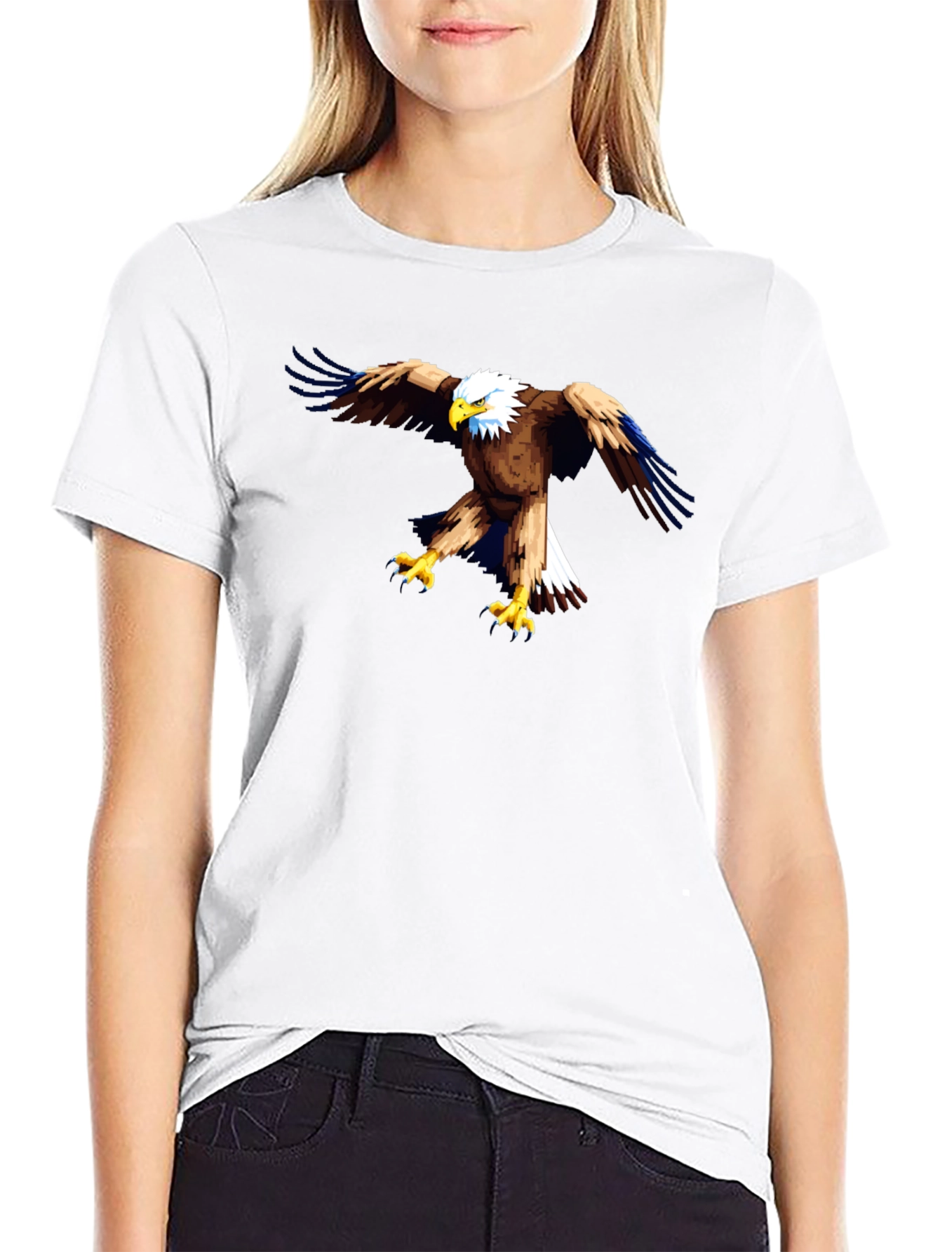 Black Eagle Graphic T-Shirt - Bold Patriotic Style view 9