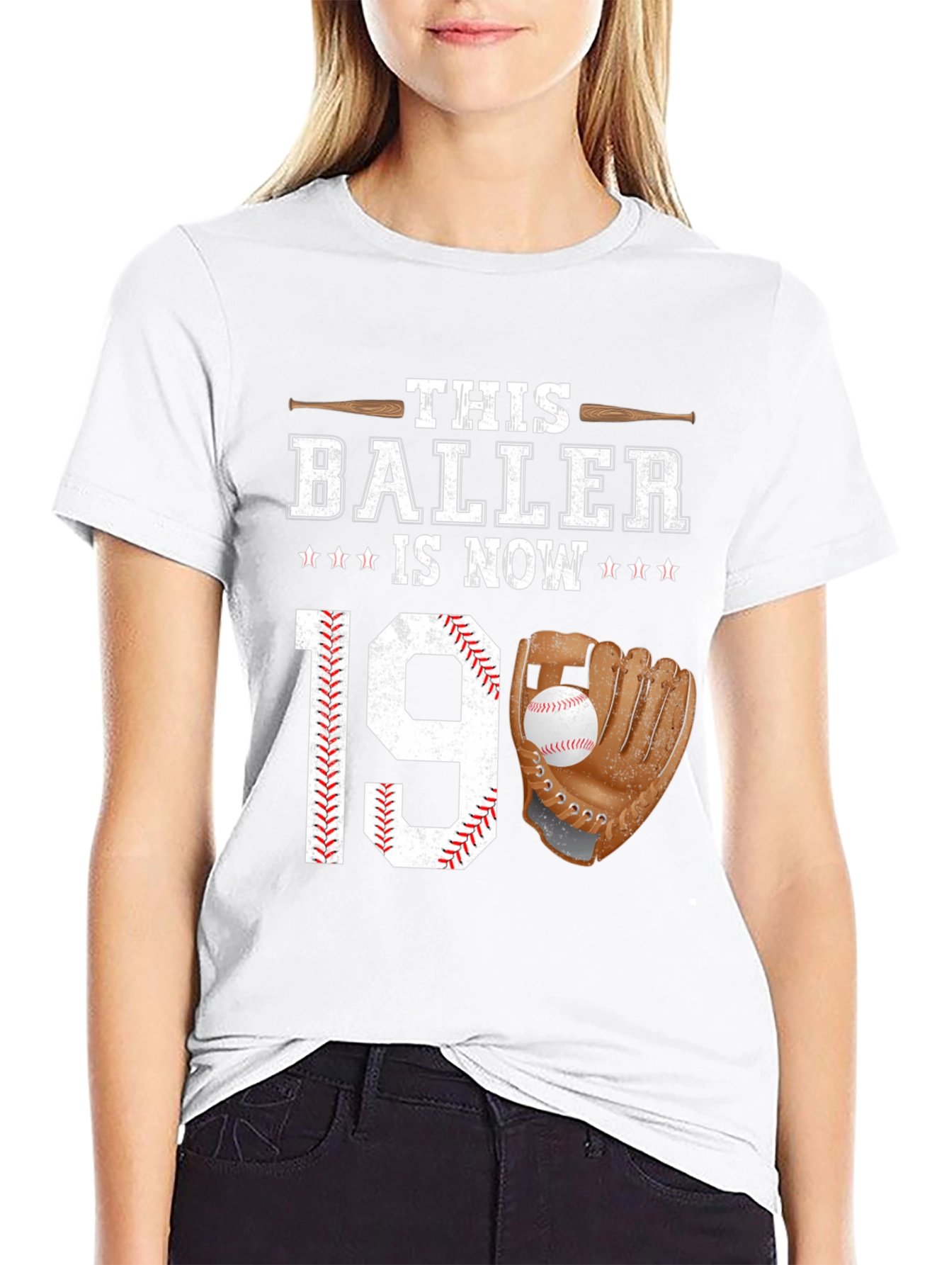 Black Baller 19th Birthday T-Shirt Baseball Lover view 9
