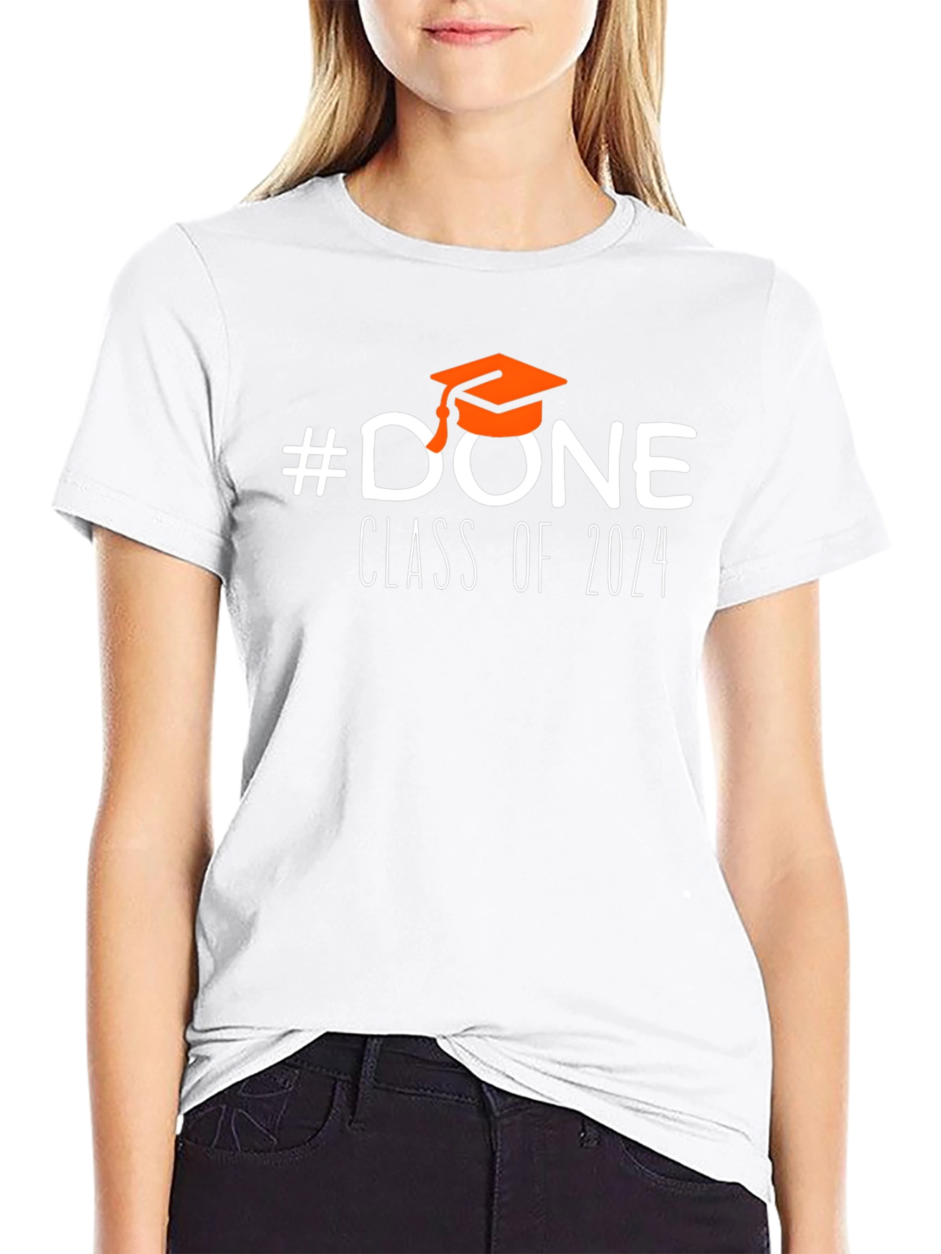Black #DONE Class of 2024 Graduation T-Shirt view 9