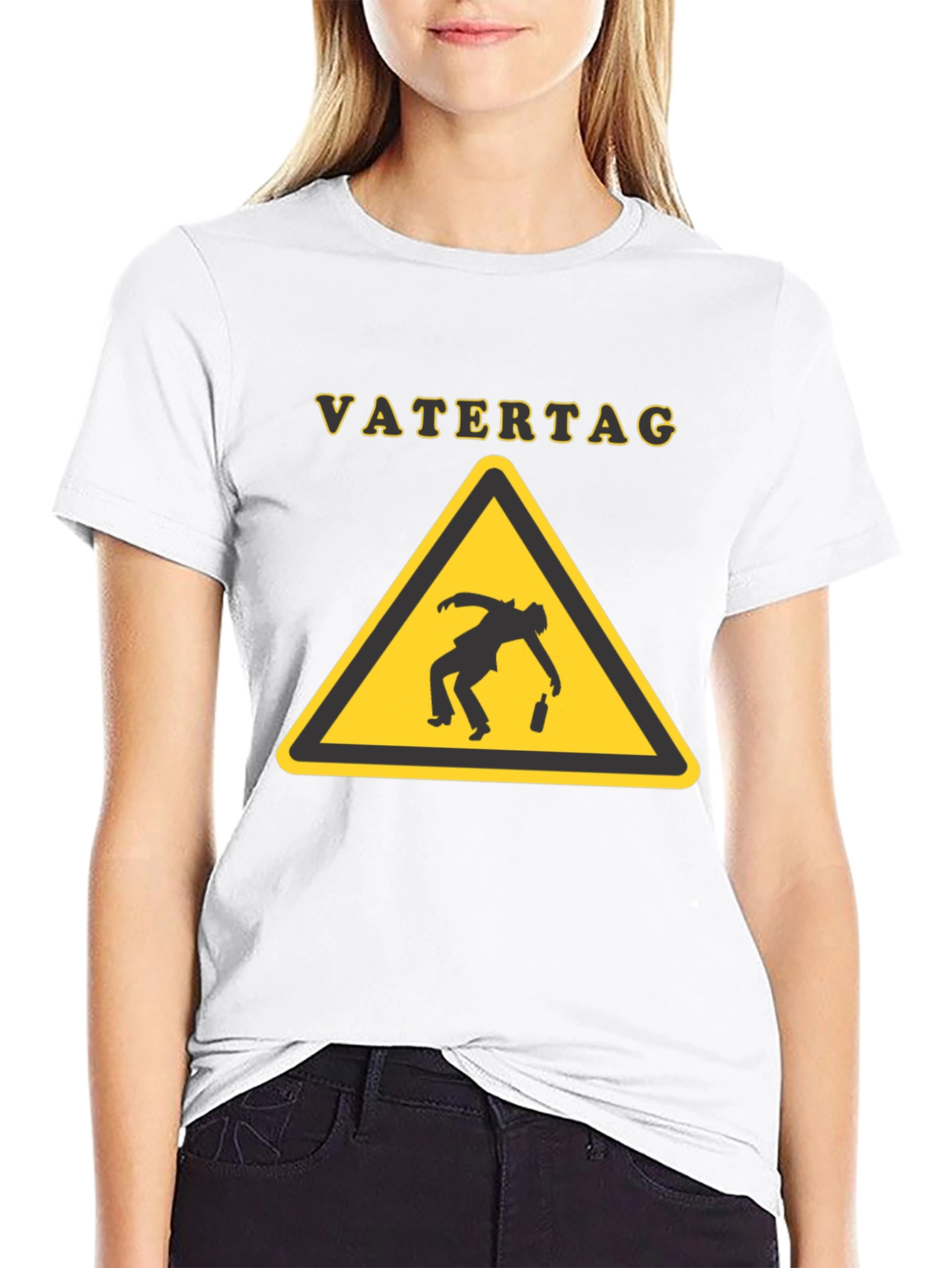 Black Vatertag Warning T-Shirt view 9