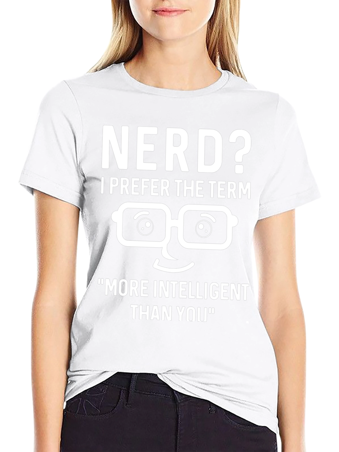 Black Nerd? Intelligent Graphic T-Shirt view 9