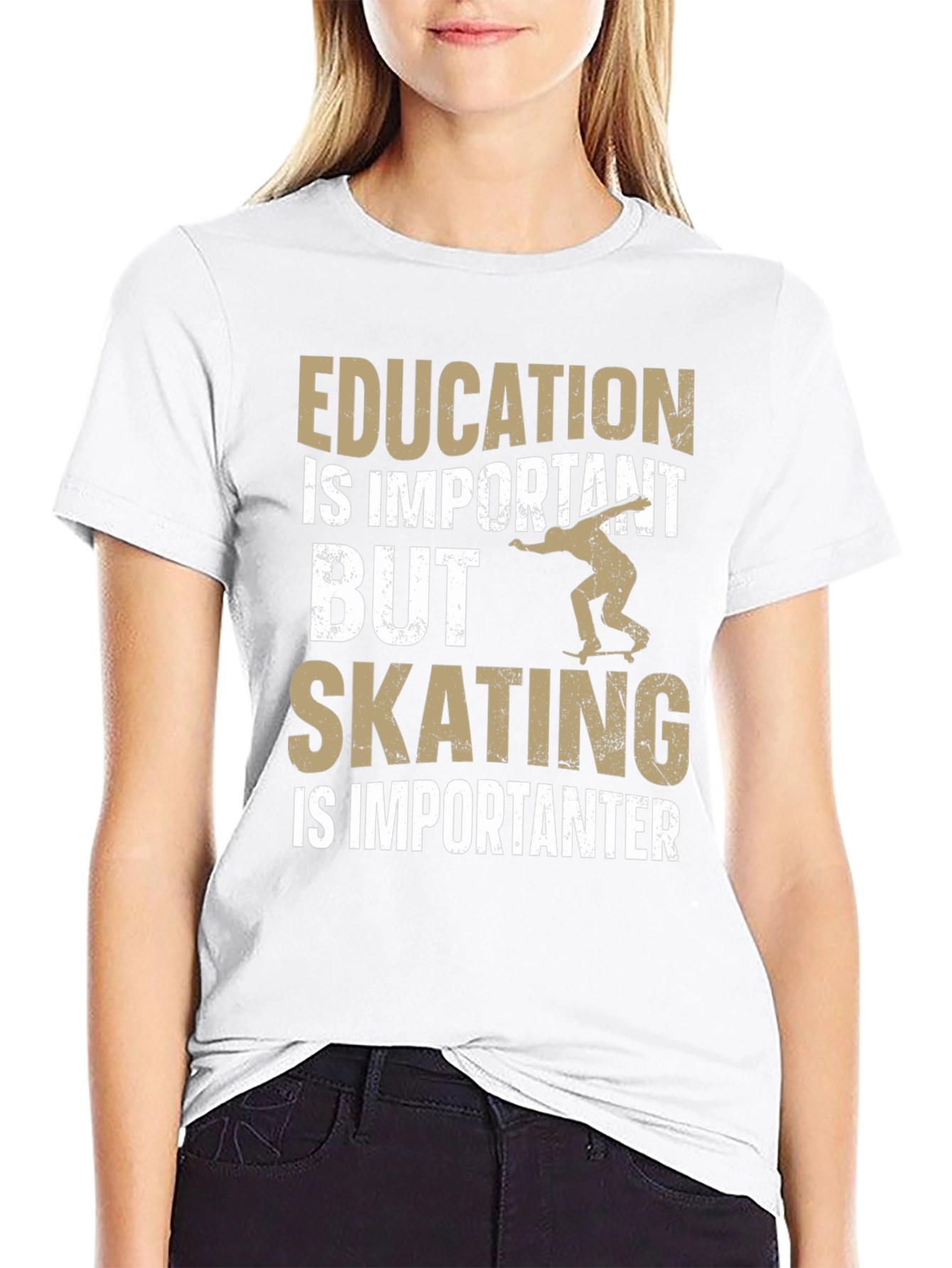 Black Skating is Importanter T-Shirt view 9
