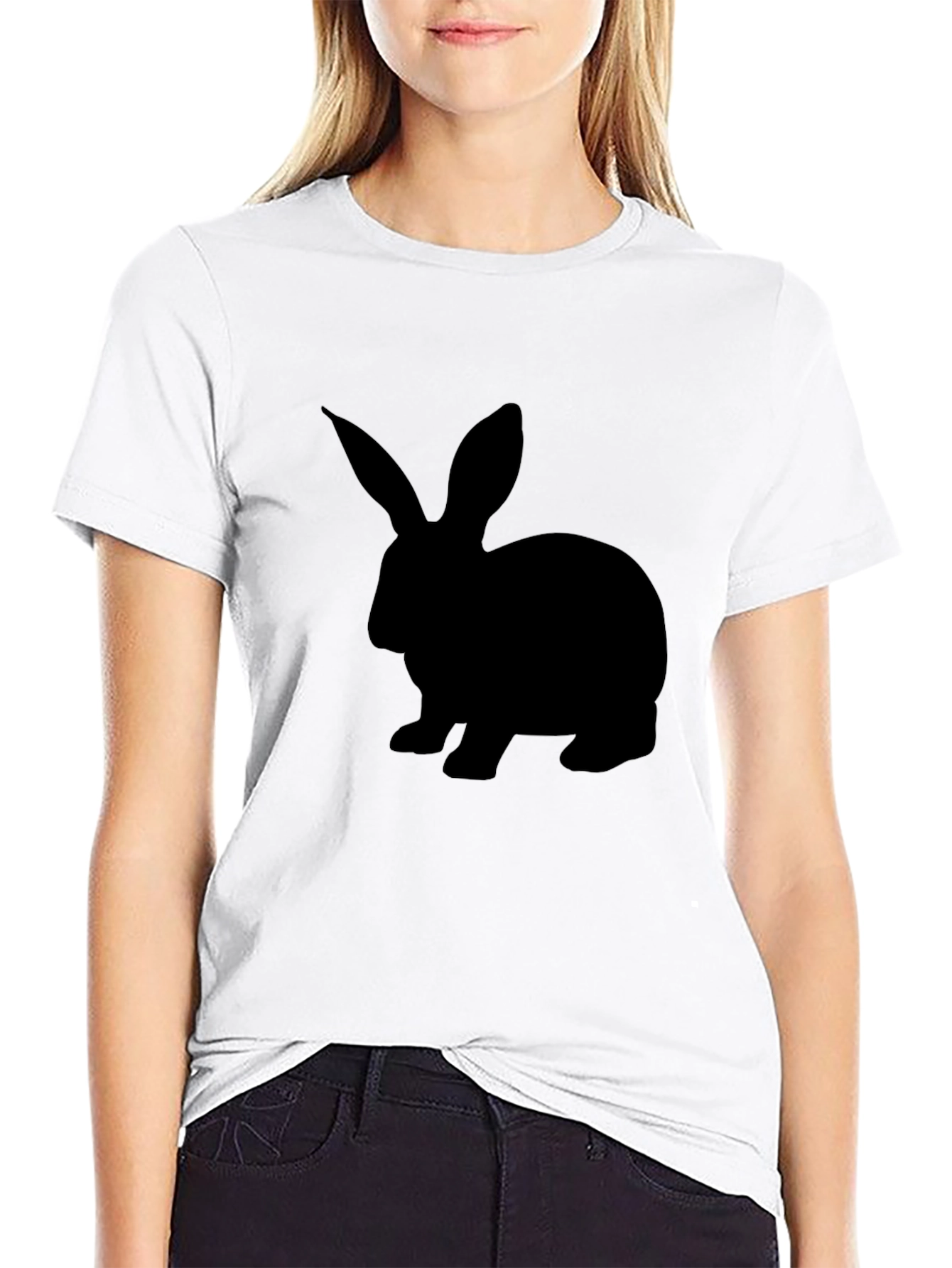 Black Rabbit Graphic Tee - Men's Casual Short Sleeve T-Shirt - 9