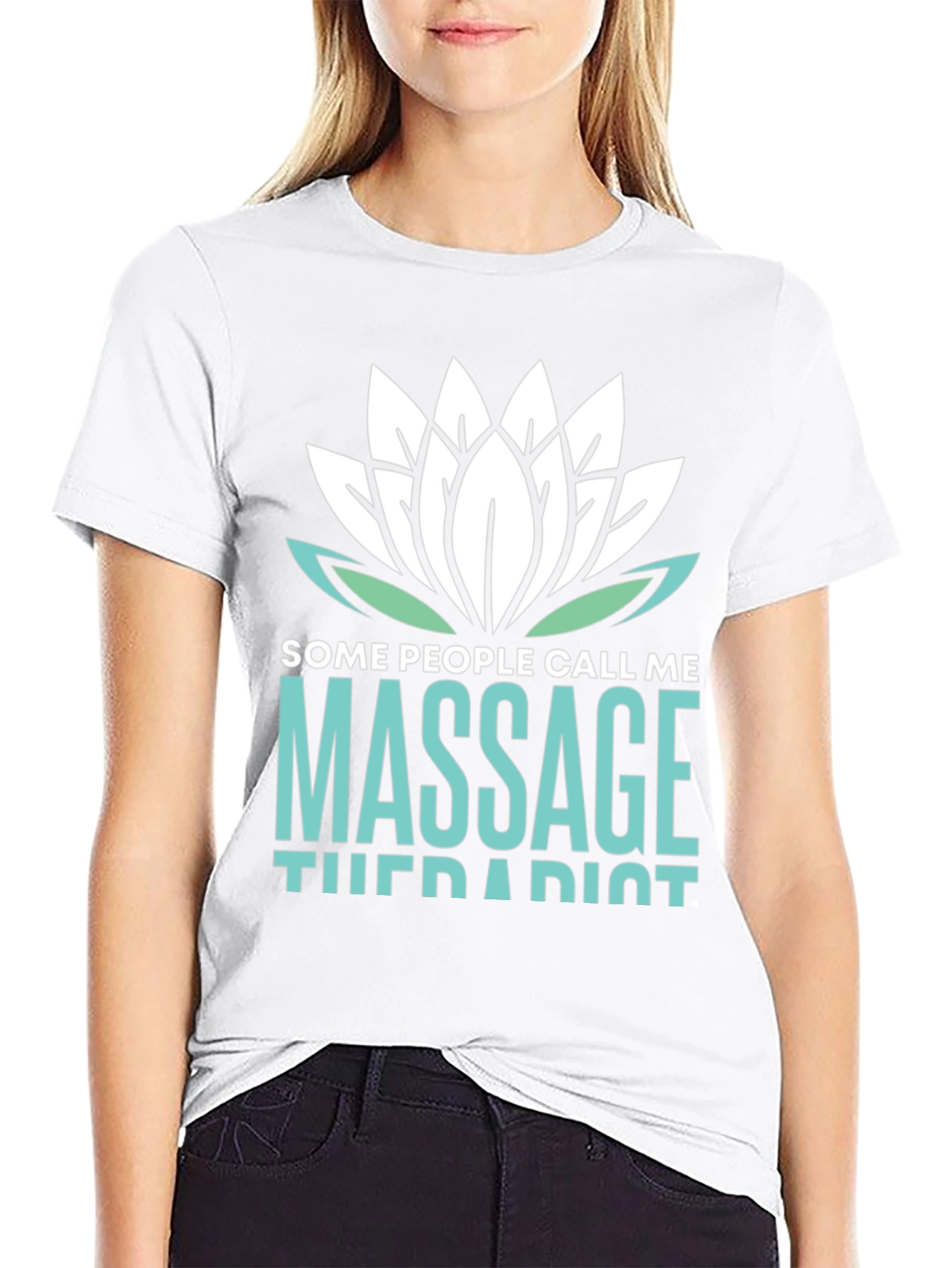 Black Massage Therapist Funny T-Shirt view 9