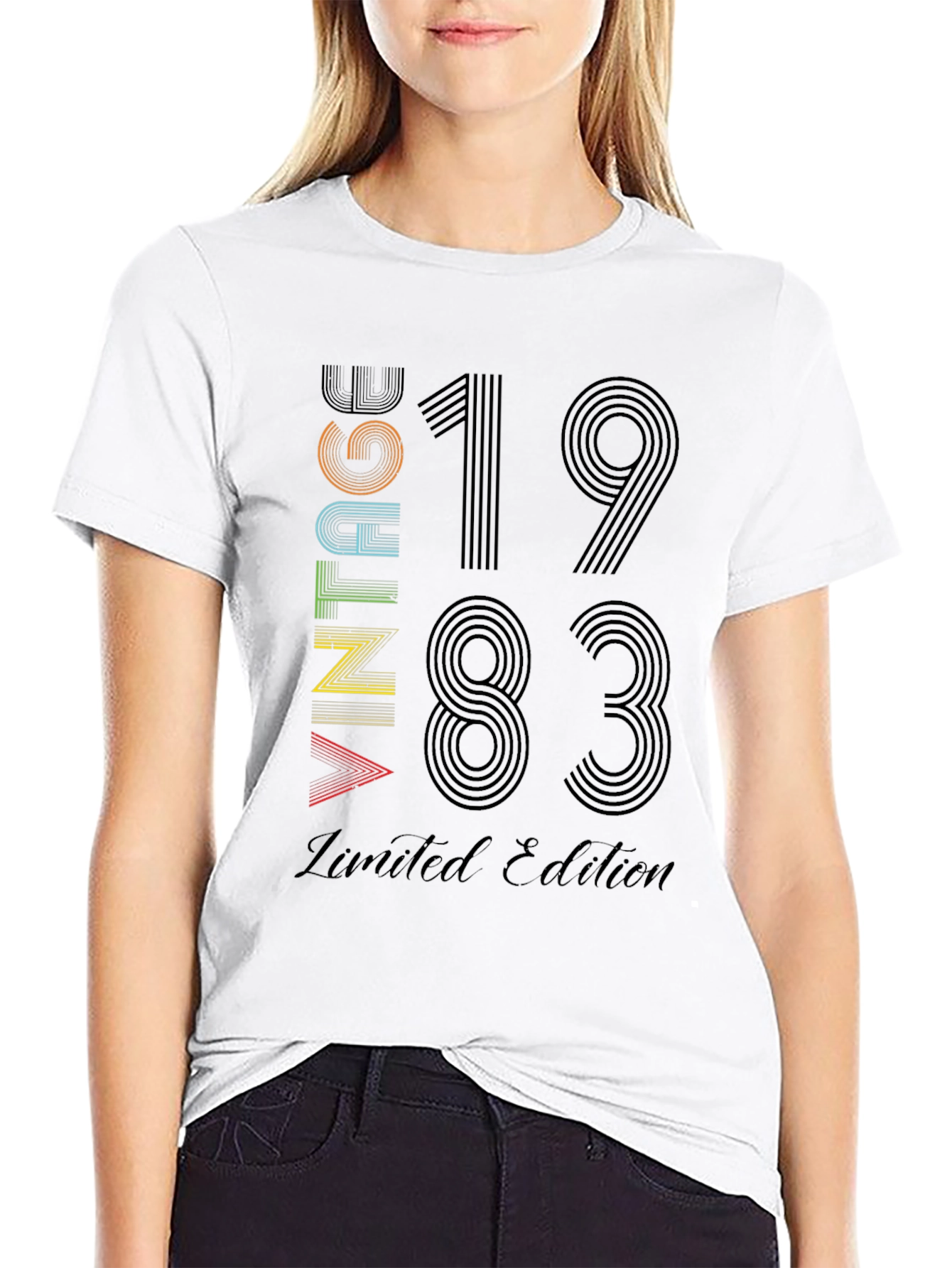 Black Vintage 1983 Limited Edition T-Shirt view 9
