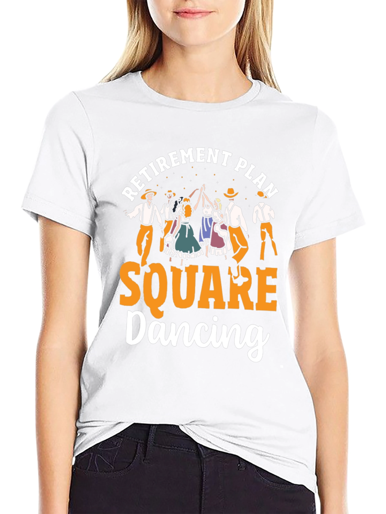 Black Retirement Plan Square Dancing T-Shirt view 9