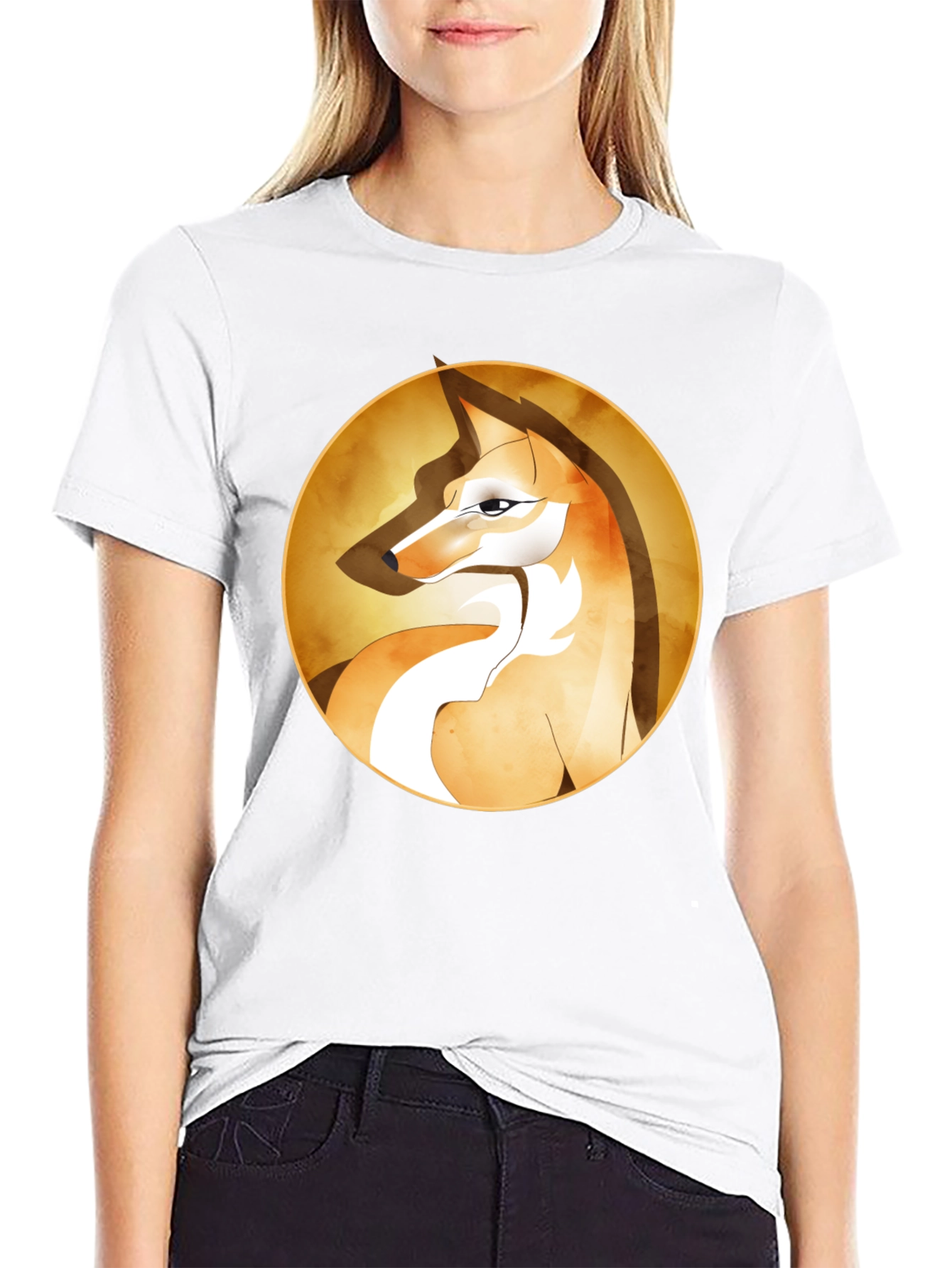 Black Fox Graphic Tee - Stylish Animal Print T-Shirt view 9