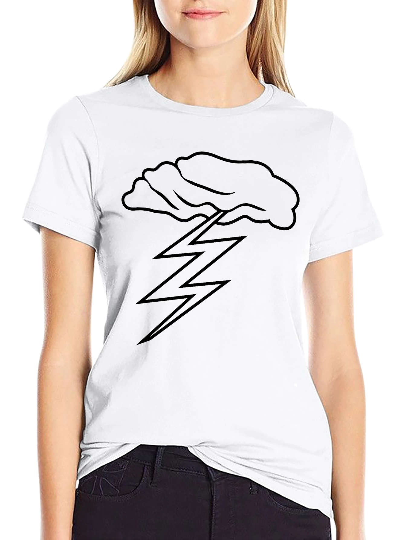 Black Stormy Weather Graphic Tee - Men's Black T-Shirt view 9