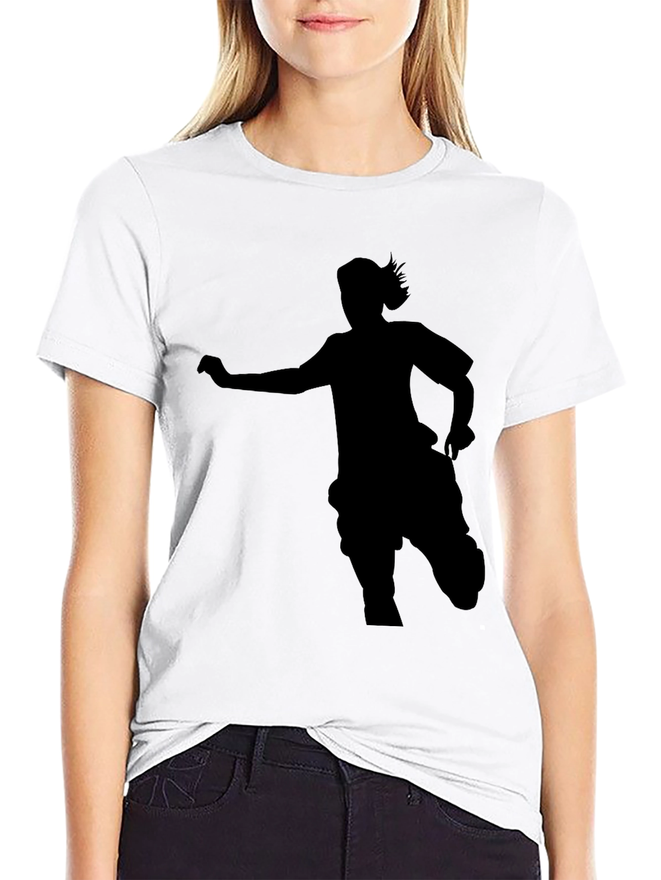 Black Silhouette Figure Black T-Shirt view 9