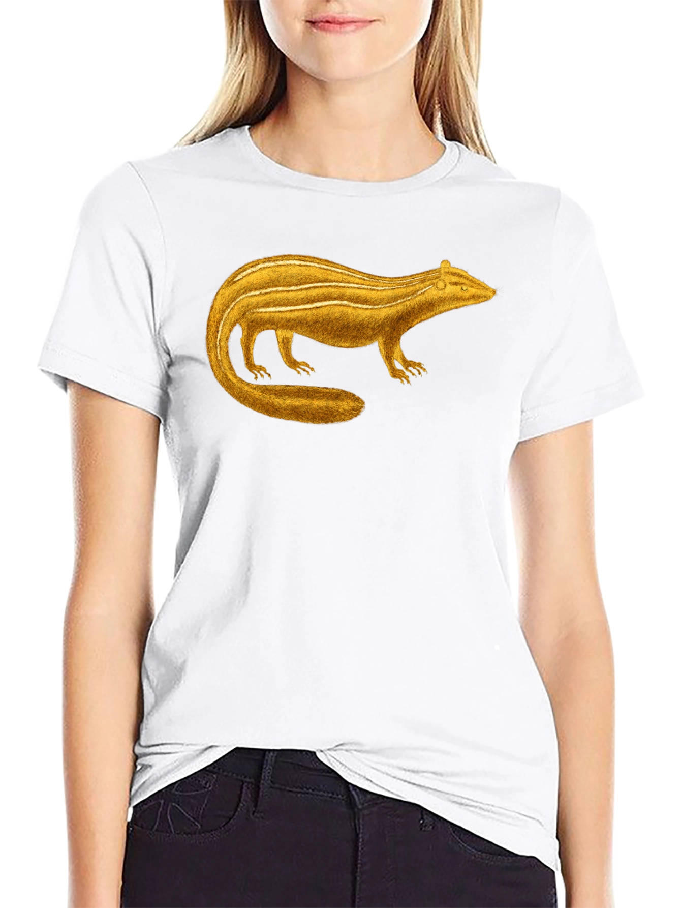 Black Golden Bandicoot Graphic Tee - Unisex Black T-Shirt view 9