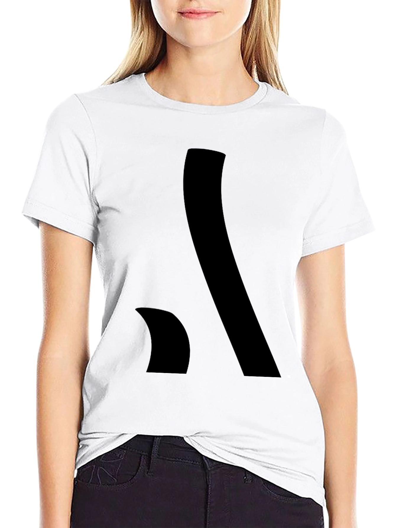 Black Stylish Black Graphic Tee - Abstract Design view 9