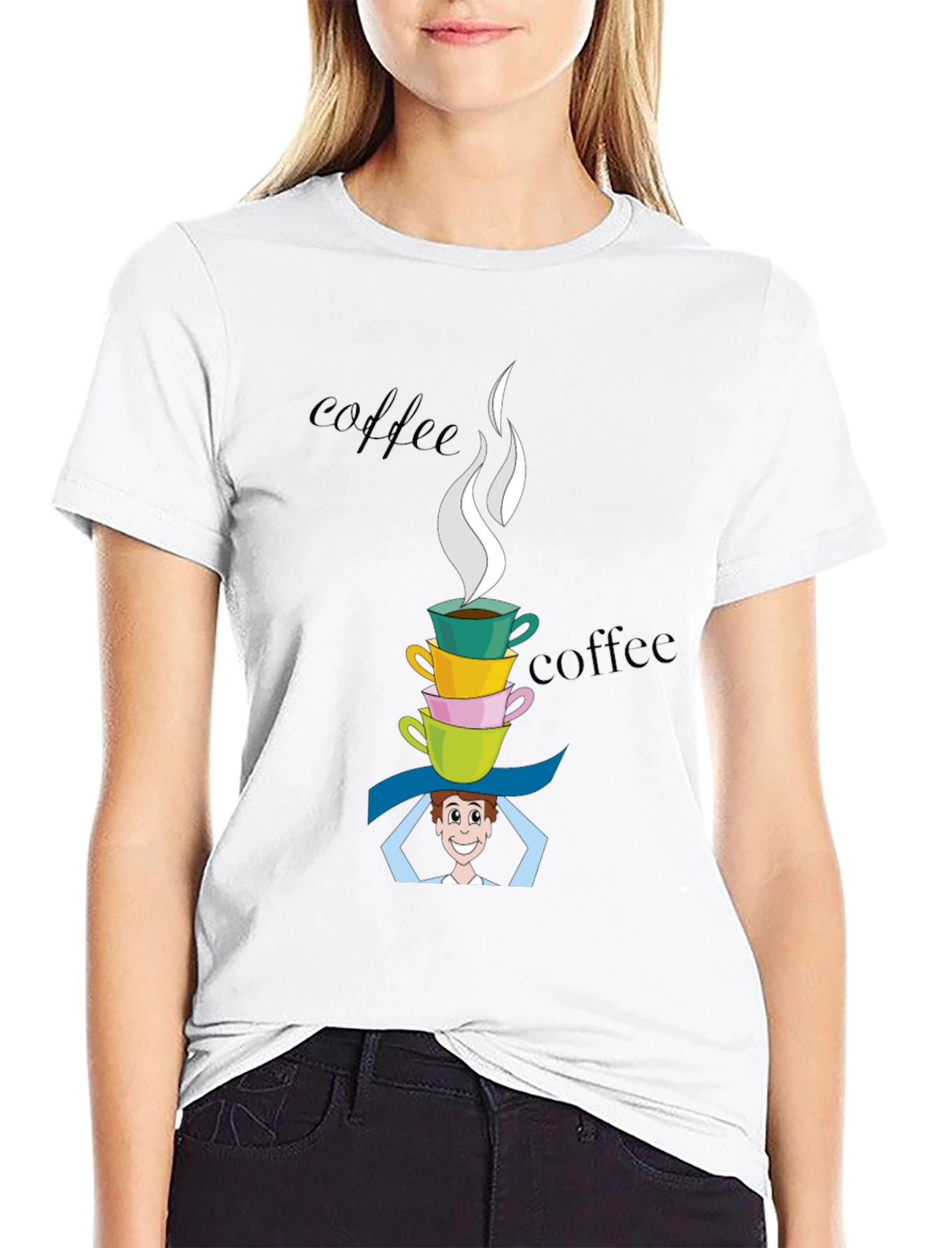 Black Coffee Stack Programmer T-Shirt view 9